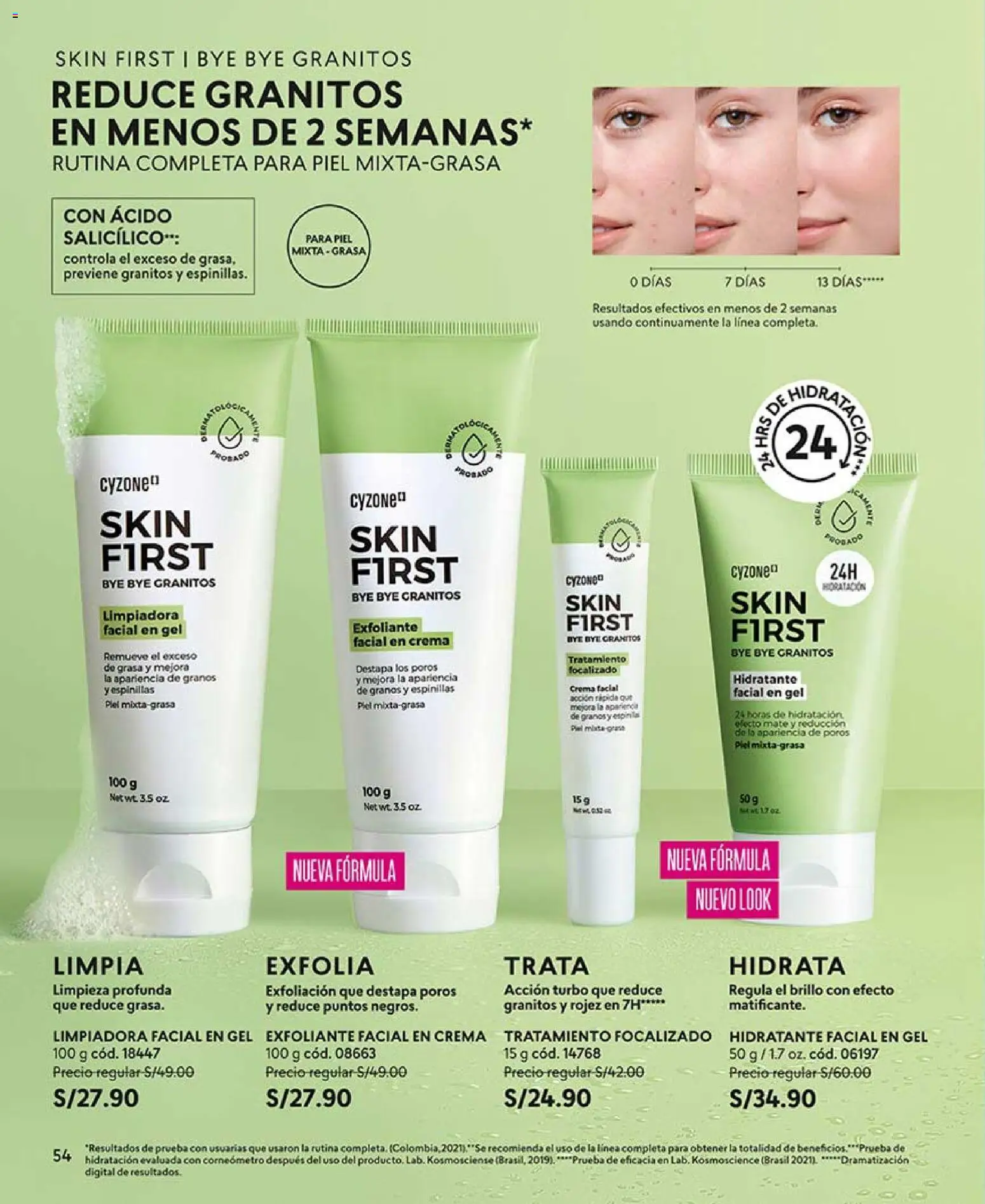 Catálogo CyZone válido desde 04.04.2026 | Página: 54 | Productos: Exfoliante, Crema