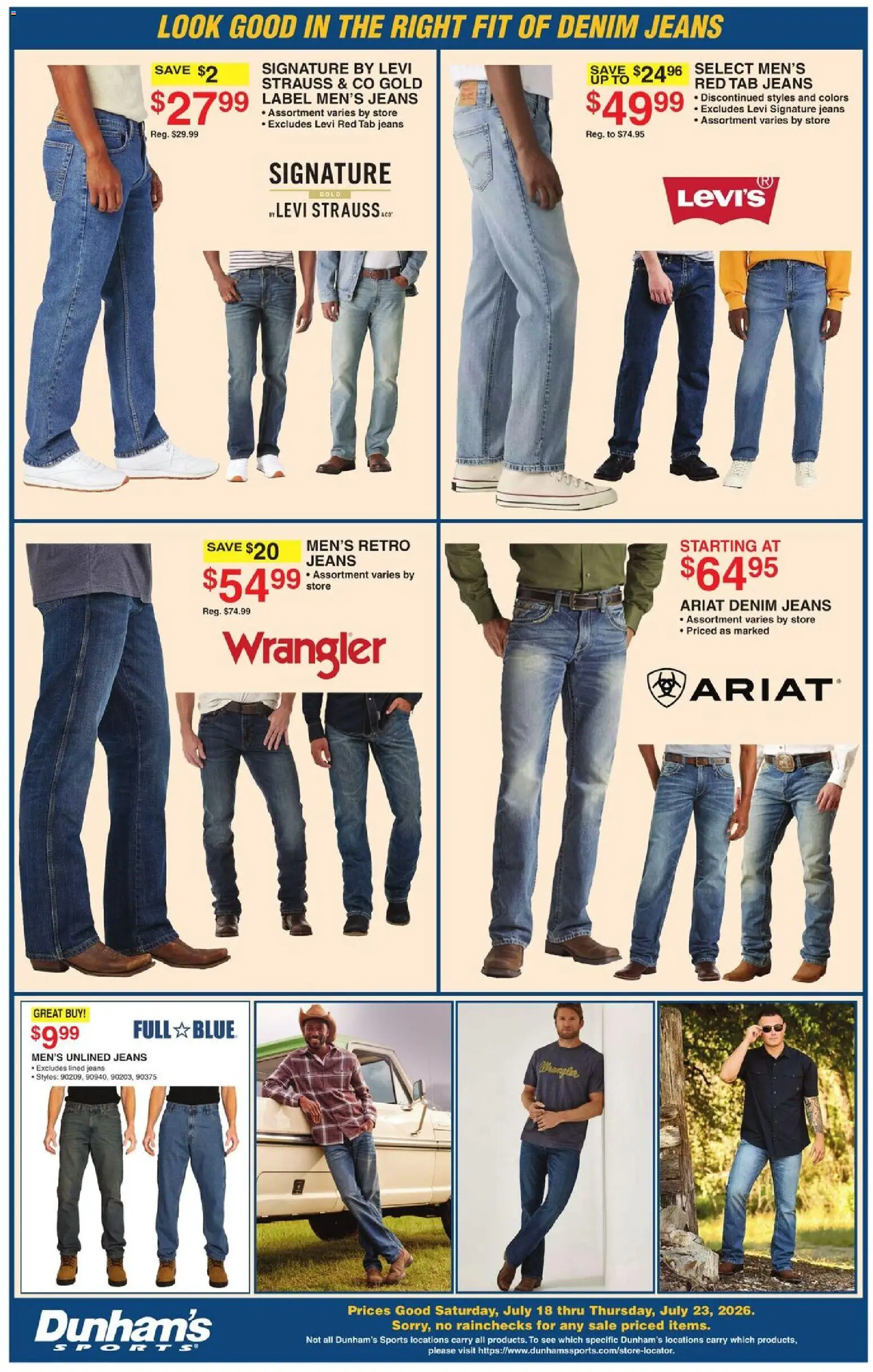 Dunham's Sports Weekly Ad - valid from 07/18/2026 | Page: 10 | Products: Jeans