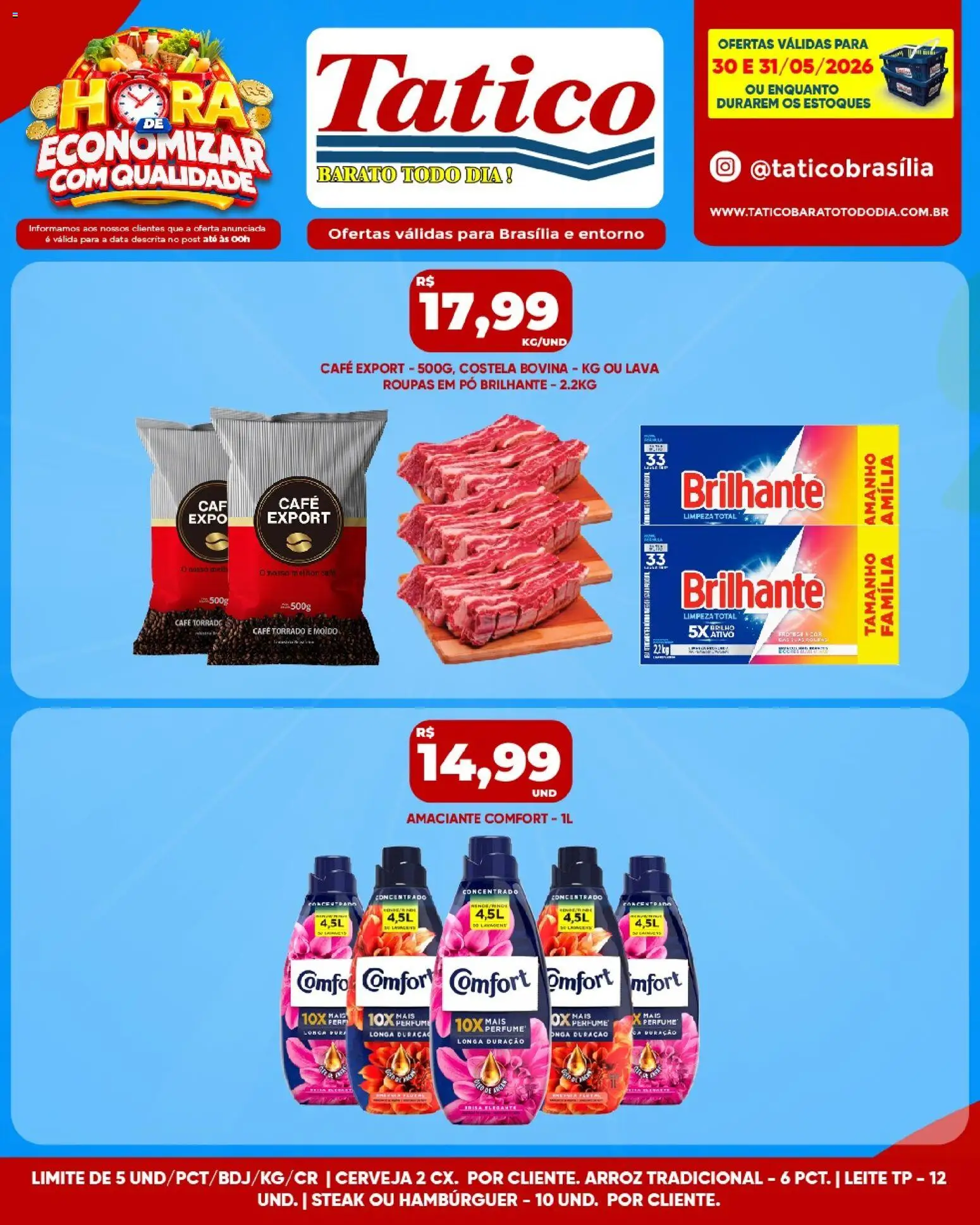 Tatico Folheto - válido de 30.05.2026 | Página: 11 | Produtos: Perfume, Pó, Arroz, Amaciante