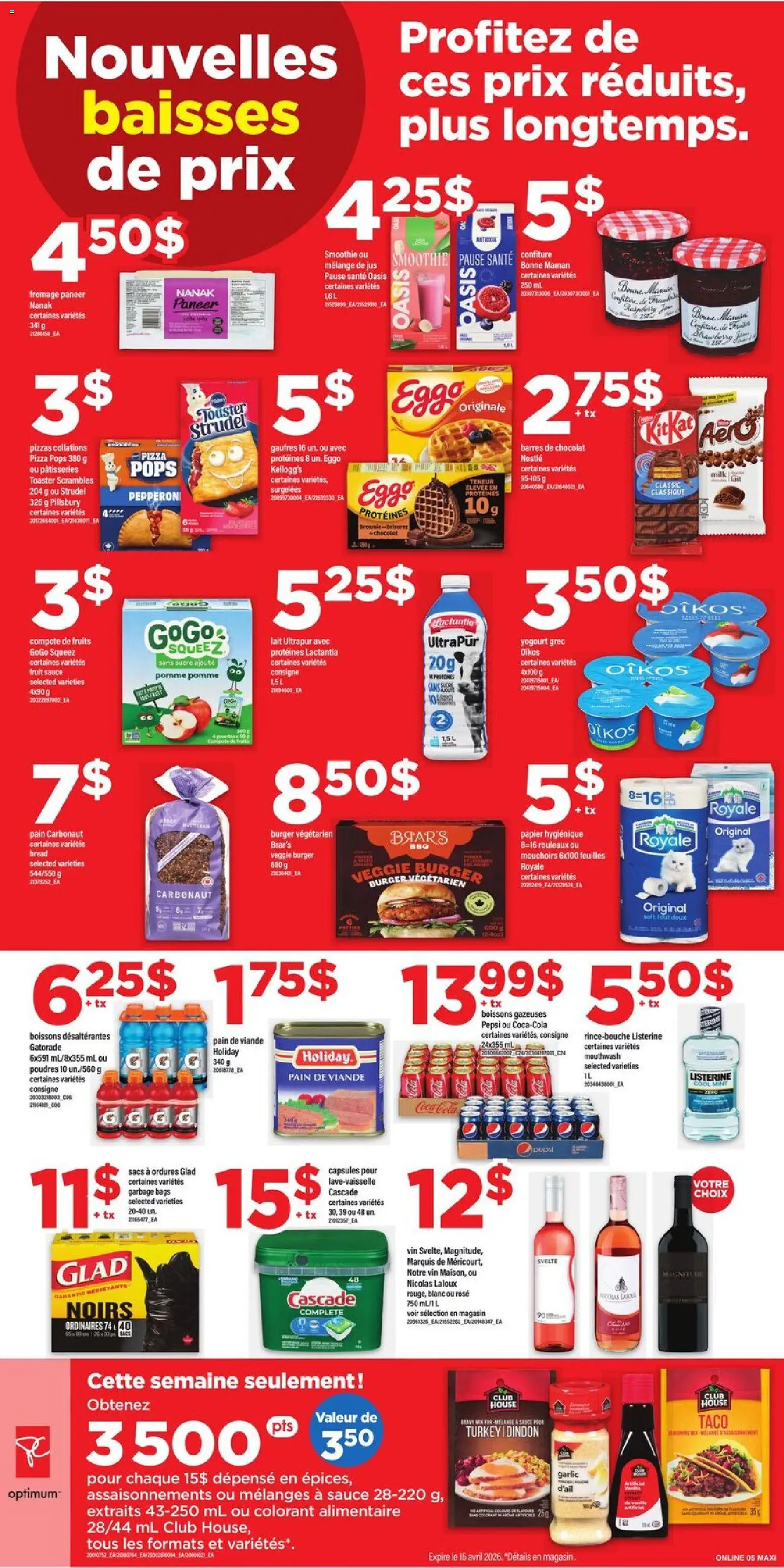 Maxi flyer valid from 09.04.2026 | Page: 8 | Products: Toaster, Mouthwash, Milk, Bread