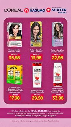 Nagumo ofertas L'Oreal - Pré-Visualização do folheto da loja Nagumo, válido de 20/10/2026