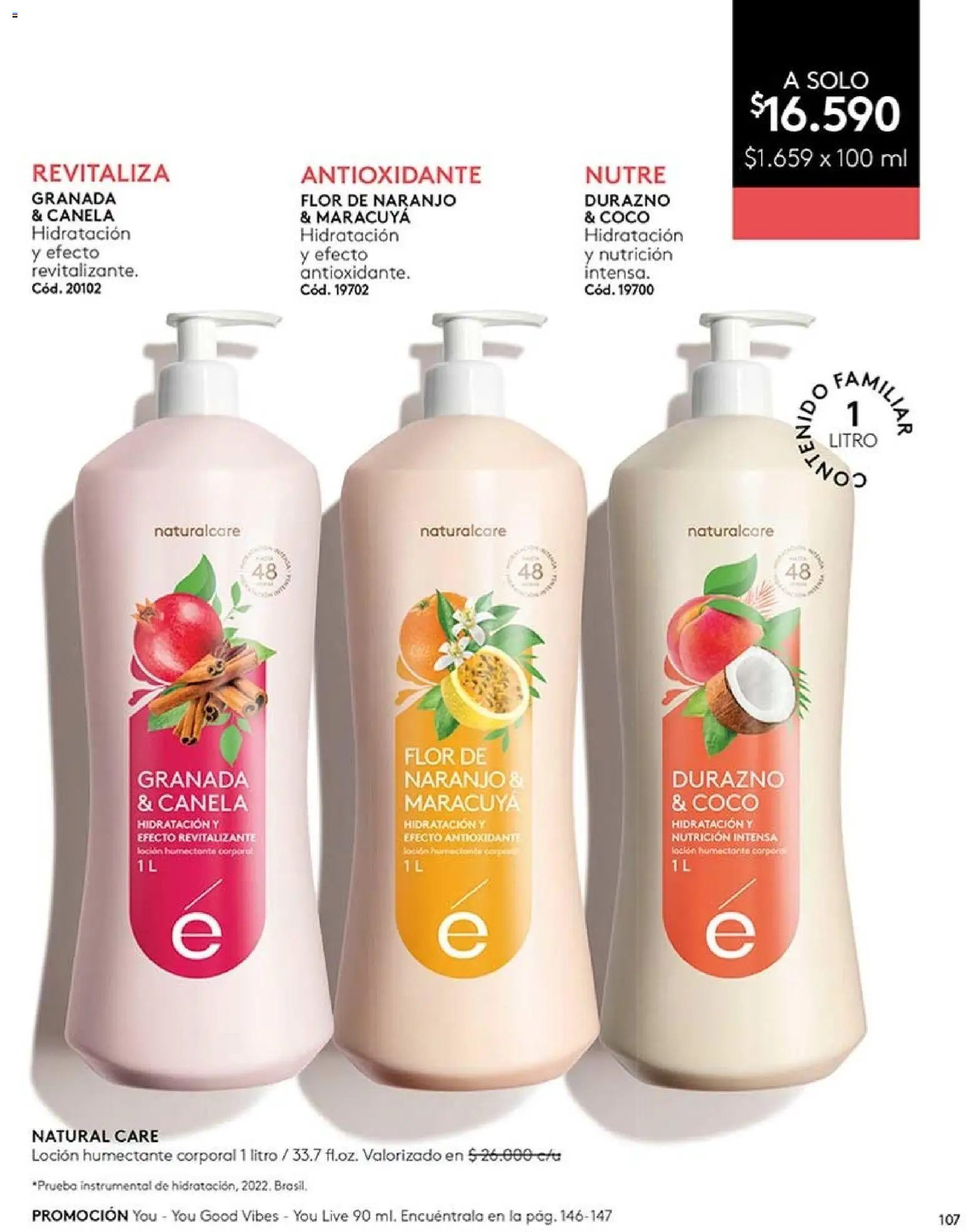 Catálogo Ésika Campaña 12 │ válido desde el 06.07.2026 | Página: 107 | Productos: Loción, Durazno