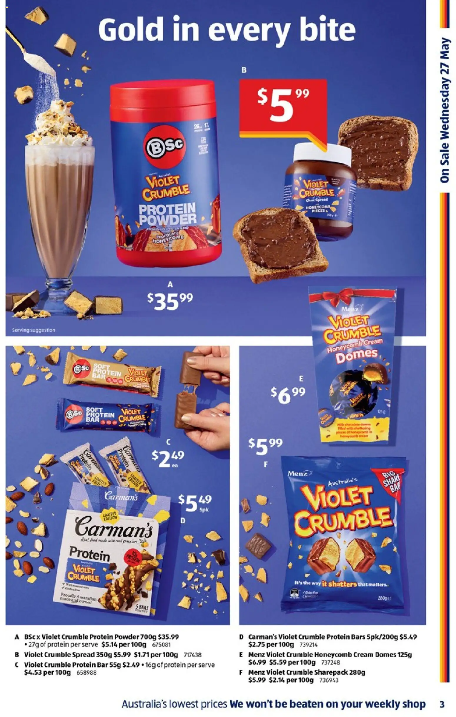Aldi catalogue - valid from 20.05.2026 | Page: 3 | Products: Powder, Chocolate, Cream