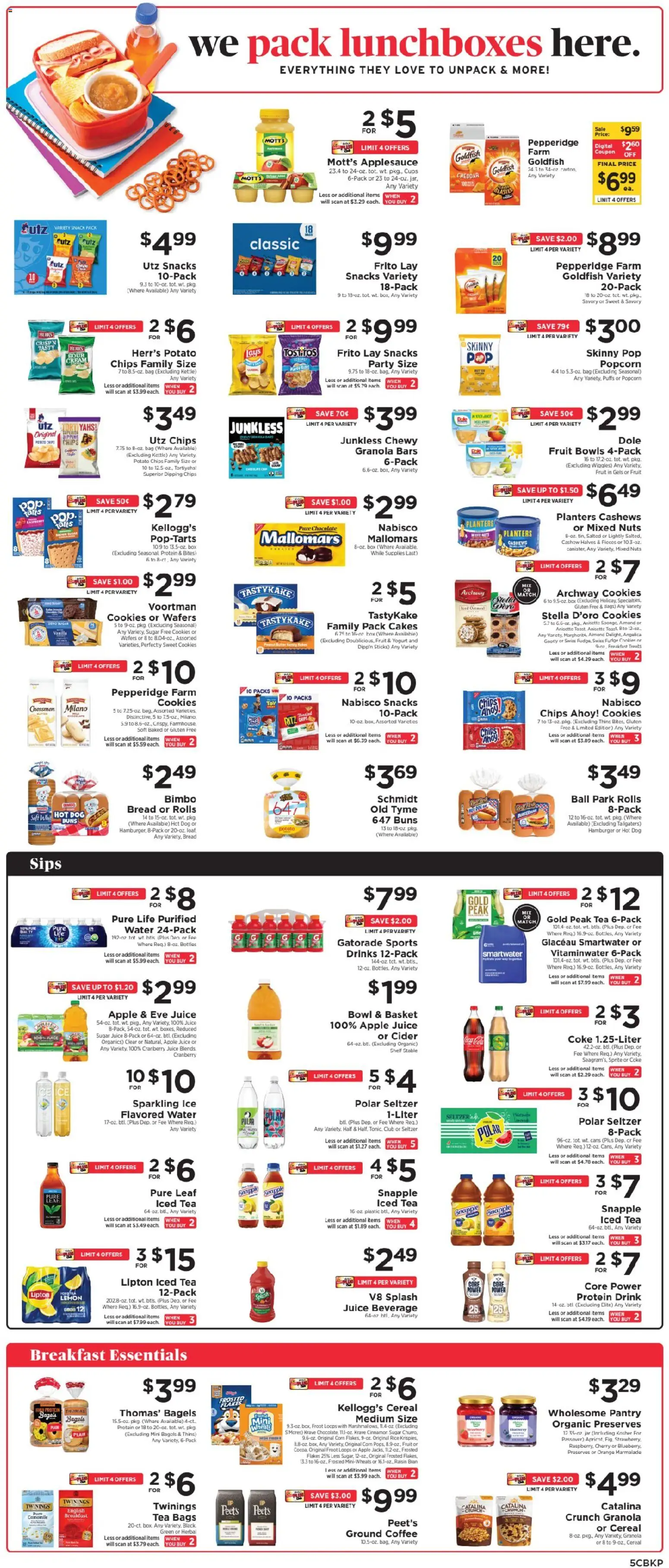 ShopRite Weekly Ad - valid from 09/13/2026 | Page: 6 | Products: Popcorn, Hamburger, Tea, Cashews