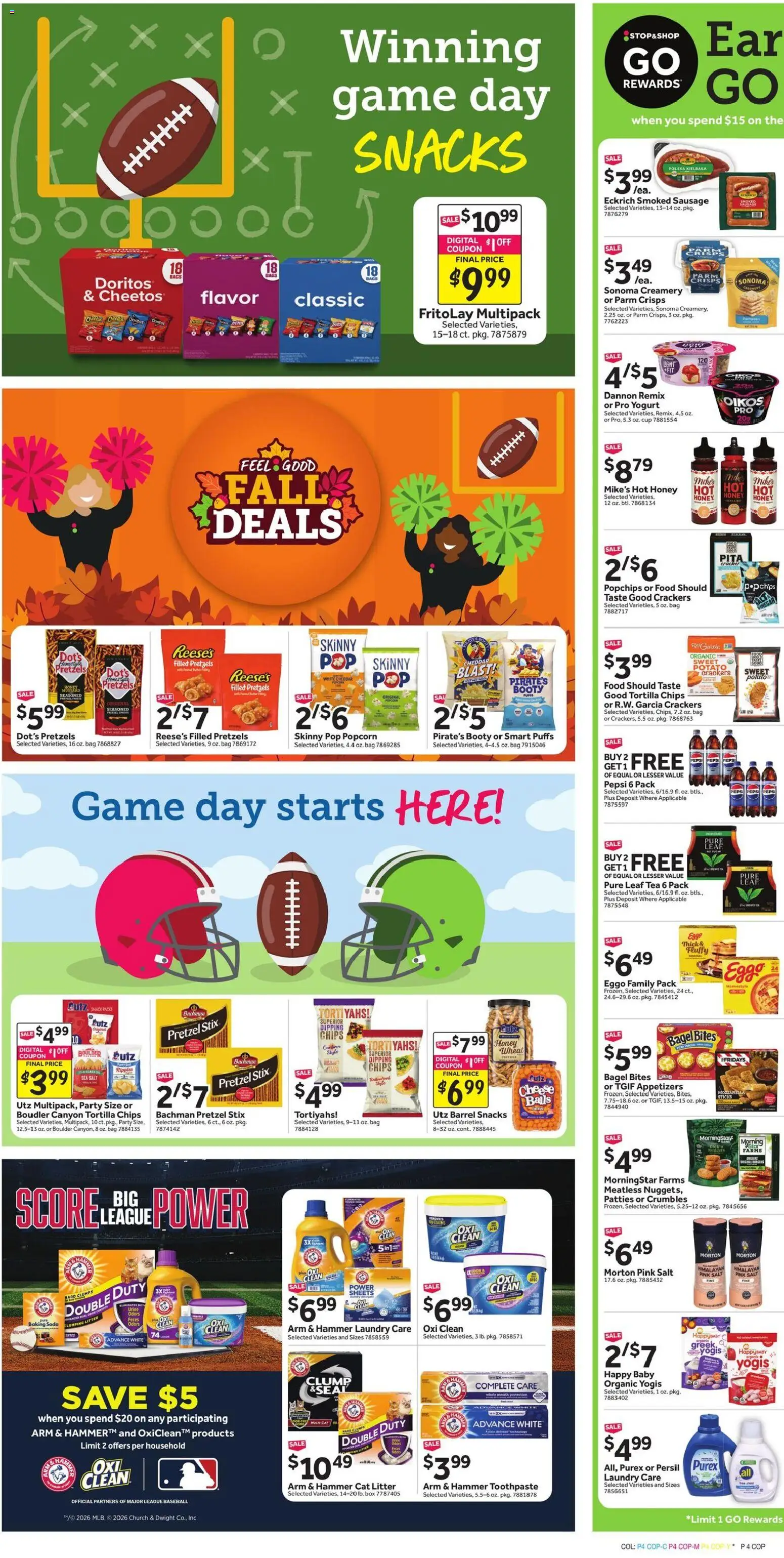 Stop & Shop Weekly Circular - CT - valid from 09/04/2026 | Page: 6 | Products: Crackers, Popcorn, Hammer, Sausage