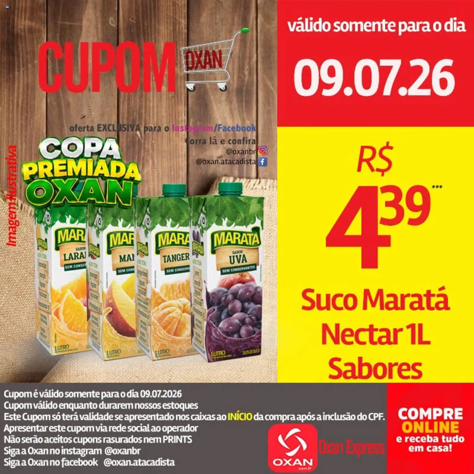 Oxan Atacadista Folheto - válido de 09/07/2026 | Página: 20 | Produtos: Suco, Copa