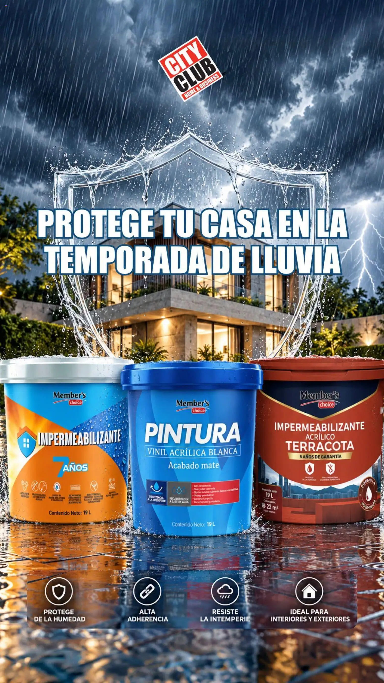 Nuevas ofertas de City Club válidas en toda la República Mexicana desde el 01/10/2026. ¡Encuentra las mejores ofertas en City Club catálogo Protege tu casa en la temporada de lluvia! | Página: 1