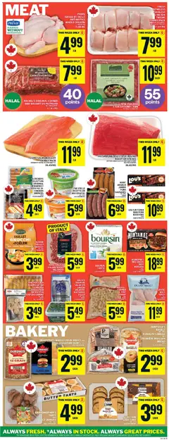 Preview of Food Basics weekly flyer / circulaire from shop Food Basics valid from 21.05.2026 | Page: 8 | Products: Beef, Bakery, Cheese, Bread