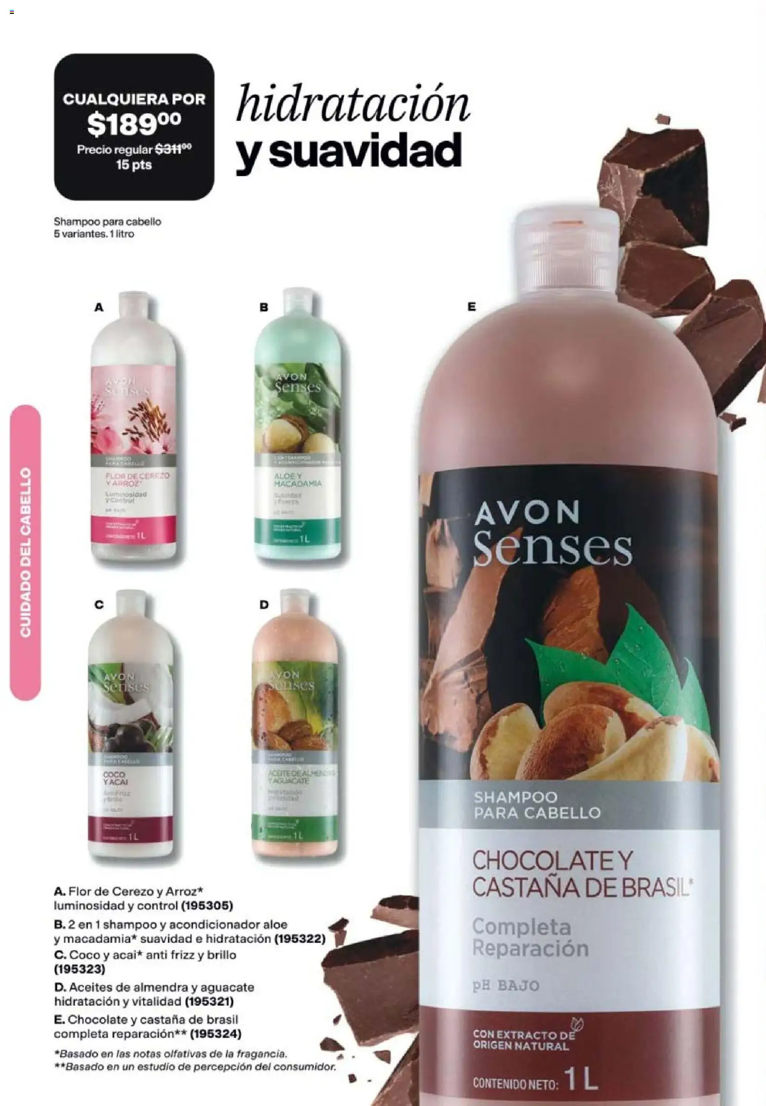 Nuevas ofertas de AVON válidas en toda la República Mexicana desde el 20/08/2026. ¡Encuentra las mejores ofertas en AVON campaña 12 2026! | Página: 156 | Productos: Brillo, Aceite, Almendra, Acondicionador