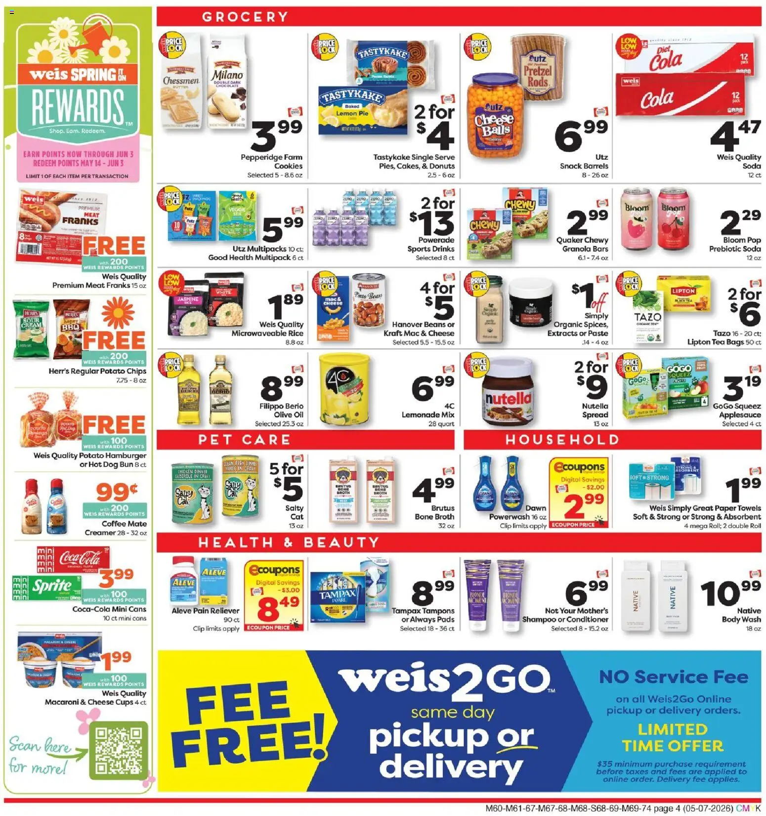 Weis Weekly Circular - DE - valid from 07.05.2026 | Page: 4 | Products: Conditioner, Coffee, Chocolate, Fish