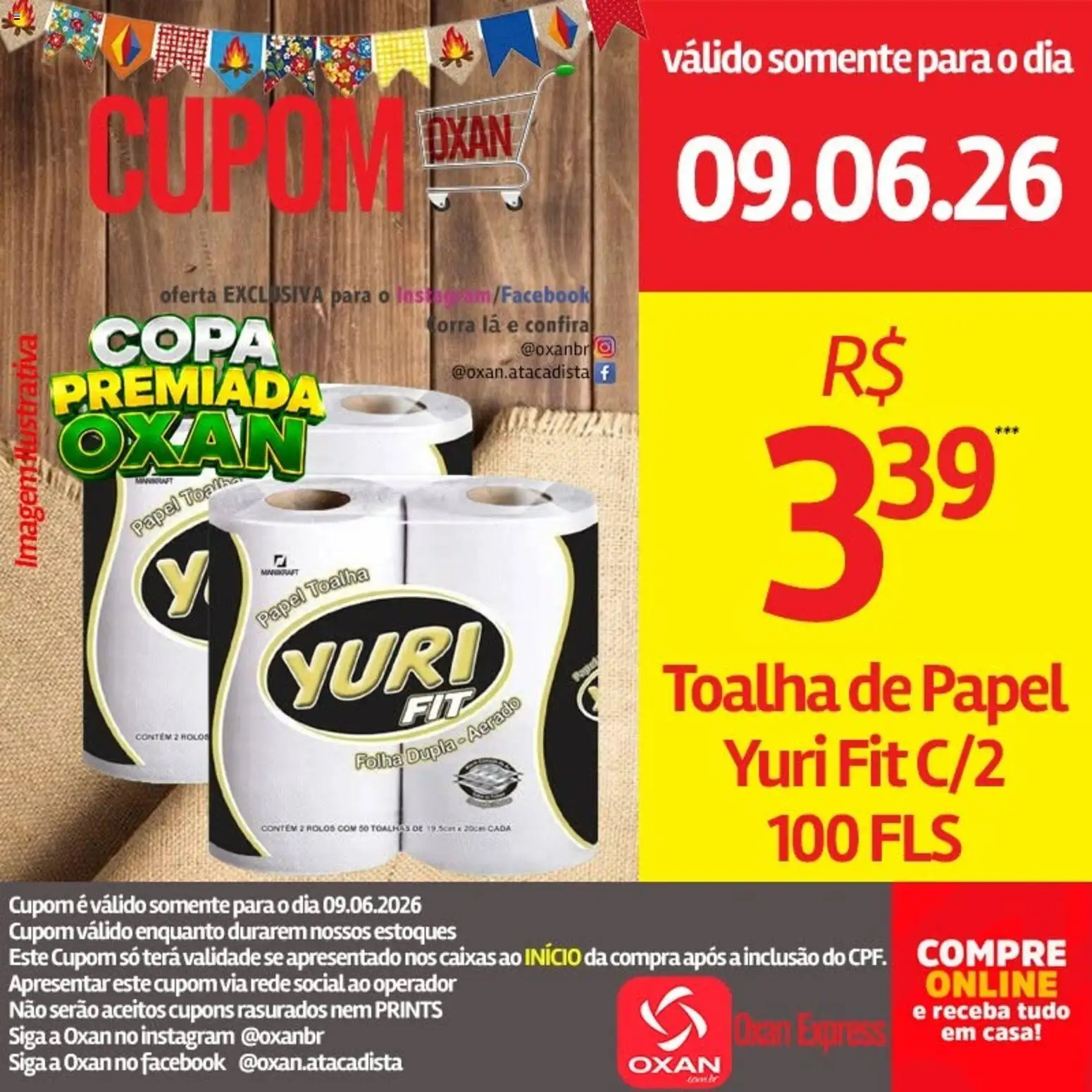 Oxan Atacadista Folheto - válido de 09.06.2026 | Página: 16 | Produtos: Papel toalha, Copa