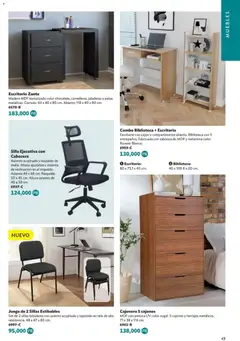 Vista previa de Betterware Catálogo de Premios, nuevo folleto de la tienda, válido en México a partir del 05.01.2026 | Página: 43 | Productos: Silla, Cabecera, Cajonera, Biblioteca