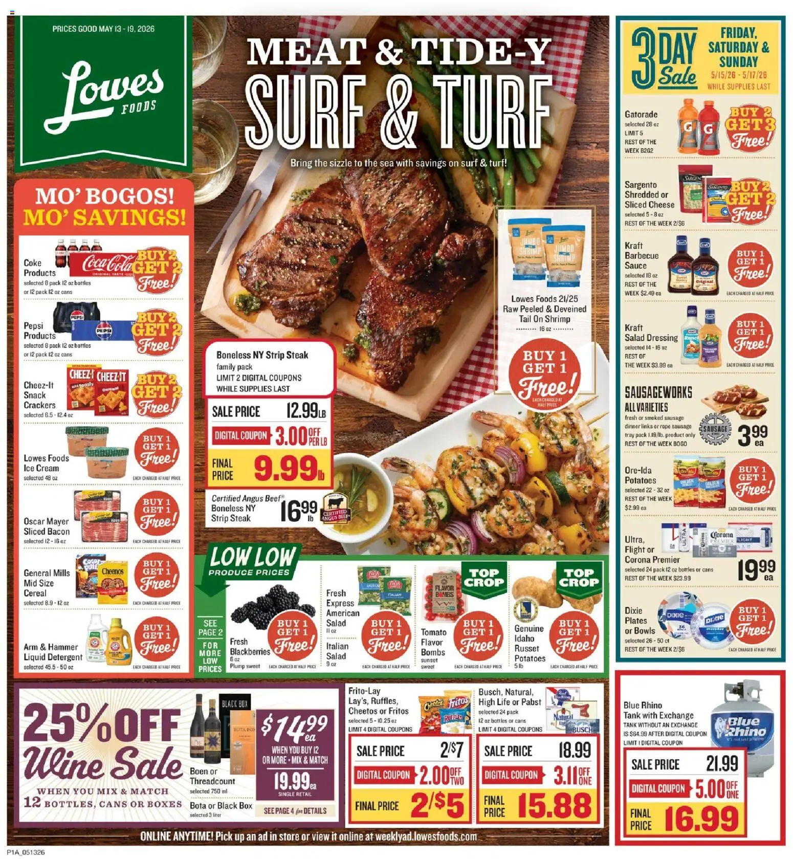 Lowes Foods Weekly Ad - valid from 13.05.2026 | Page: 1