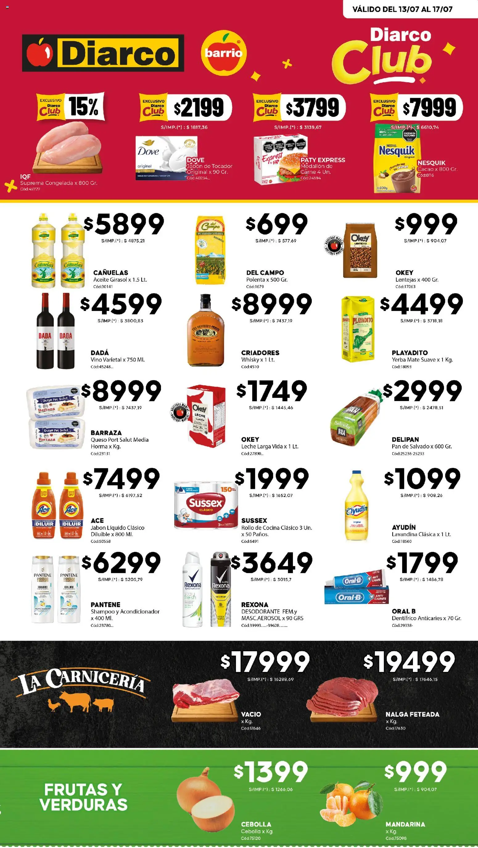 Diarco ofertas │ válido desde el 13/07/2026 | Página: 1