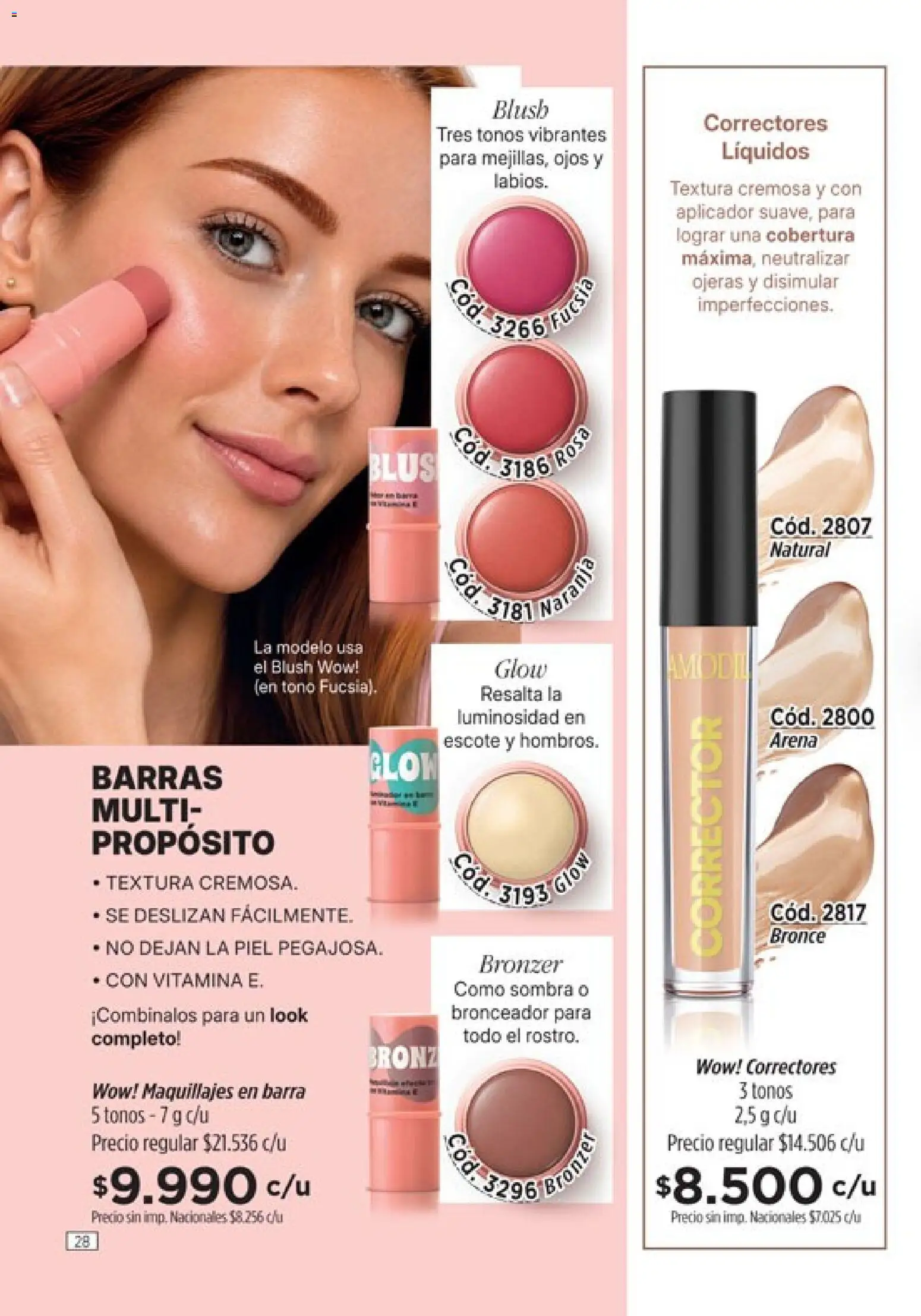 Catálogo Amodil Campaña 15 │ válido desde el 26/08/2026 | Página: 28 | Productos: Bronceador, Sombra