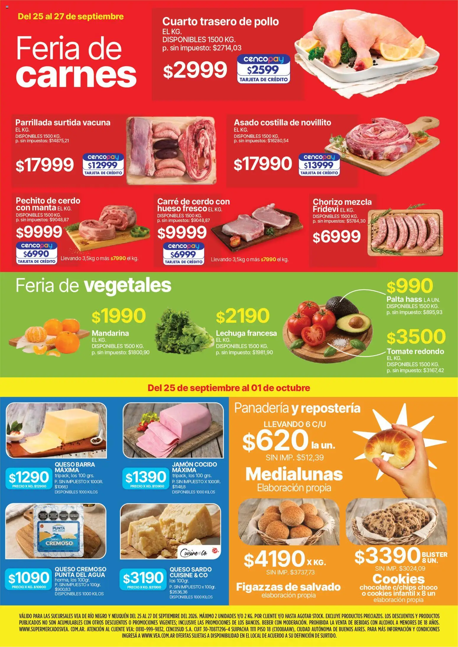 Vea - Fin de semana Patagonia │ válido desde el 25/09/2026 | Página: 2 | Productos: Bebidas, Agua, Lechuga, Palta