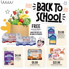 Preview of Fareway weekly ads valid from 08/03/2026 | Page: 12 | Products: Butter, Cheese, Oranges, Water