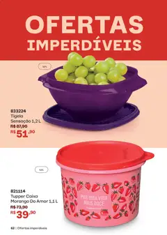 Tupperware catálogo Vitrine 06 - Pré-Visualização do folheto da loja Tupperware, válido de 01.06.2026 | Página: 62 | Produtos: Caixa, Tigela