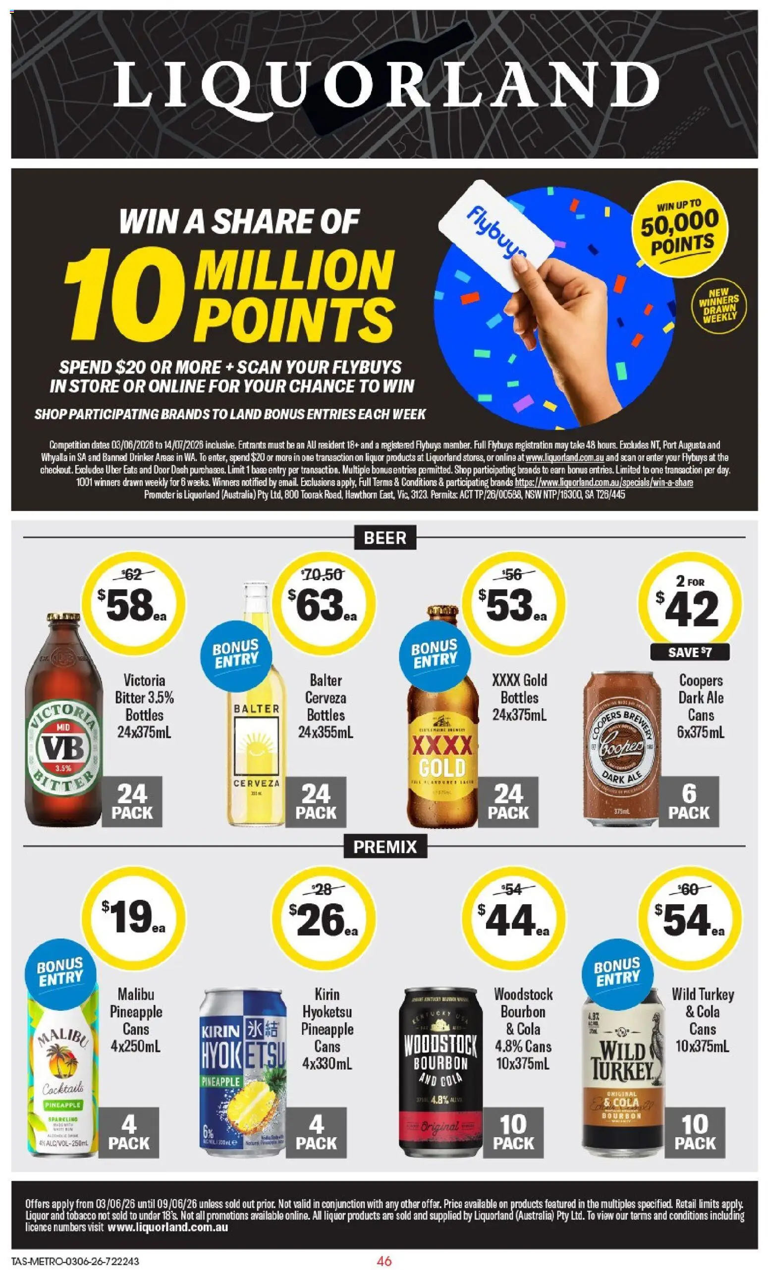 Coles catalogue - valid from 03.06.2026 | Page: 47 | Products: Door, Beer, Pineapple, Bourbon