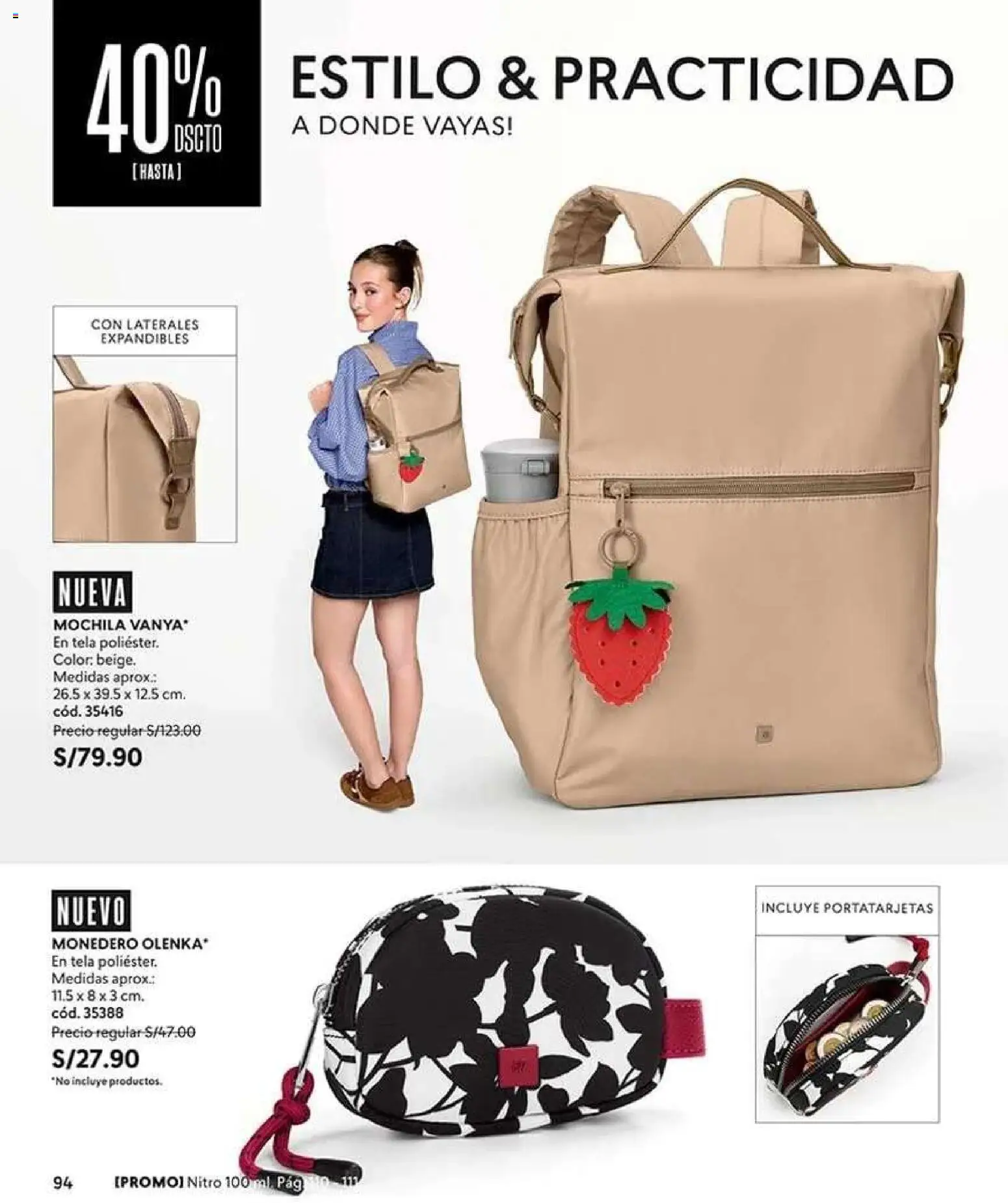 Catálogo CyZone válido desde 22/08/2026 | Página: 94 | Productos: Mochila