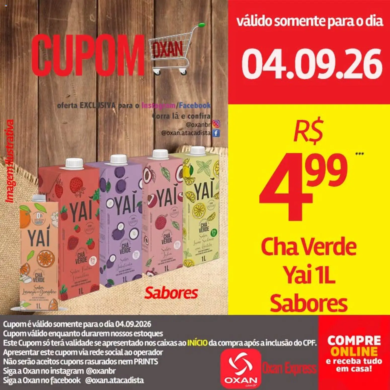 Oxan Atacadista Folheto - válido de 04/09/2026 | Página: 14 | Produtos: Chá, Chá verde