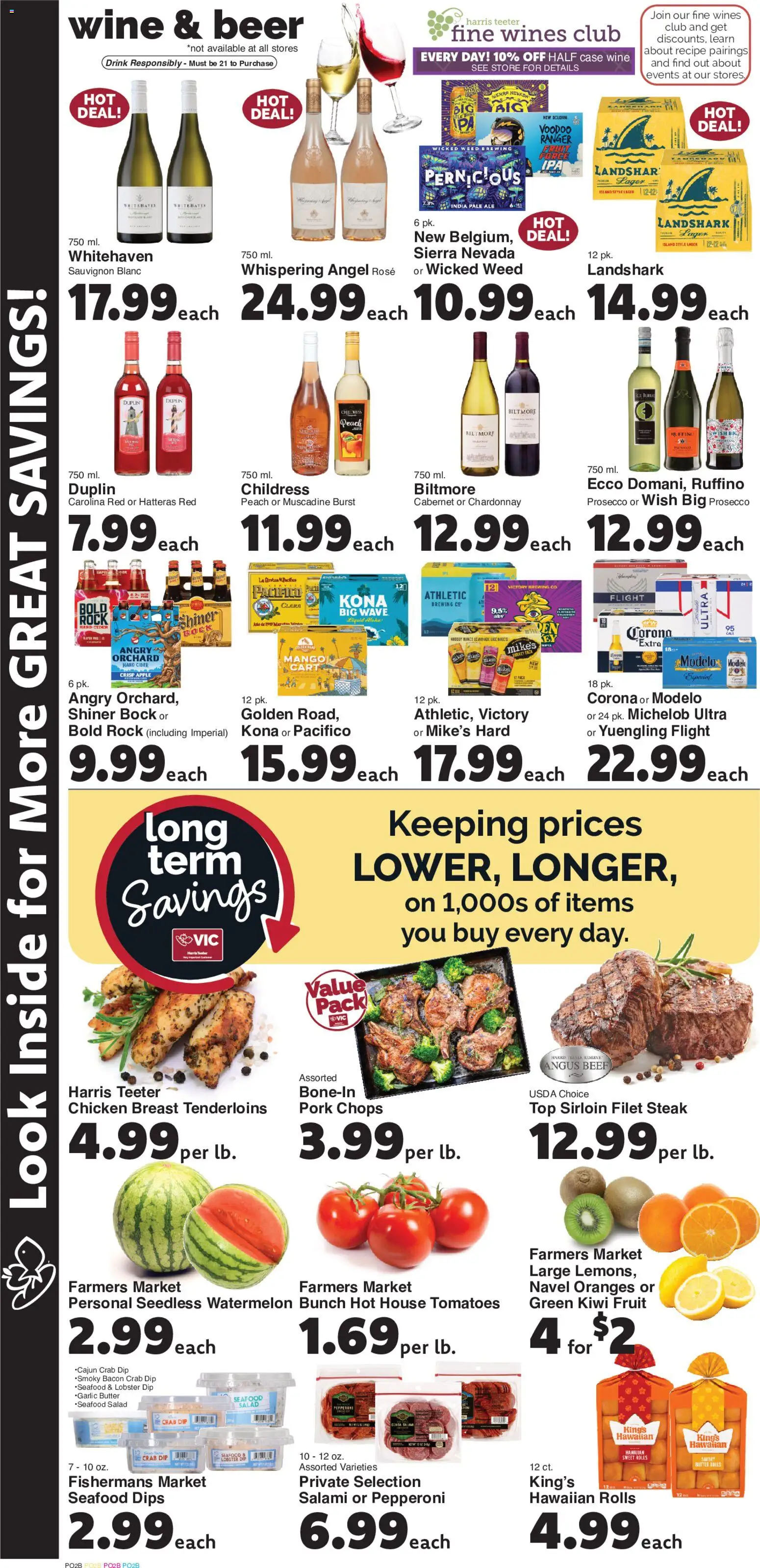 Harris Teeter Weekly Ad - NC - valid from 20.05.2026 | Page: 11 | Products: Salami, Pork, Oranges, Tomatoes