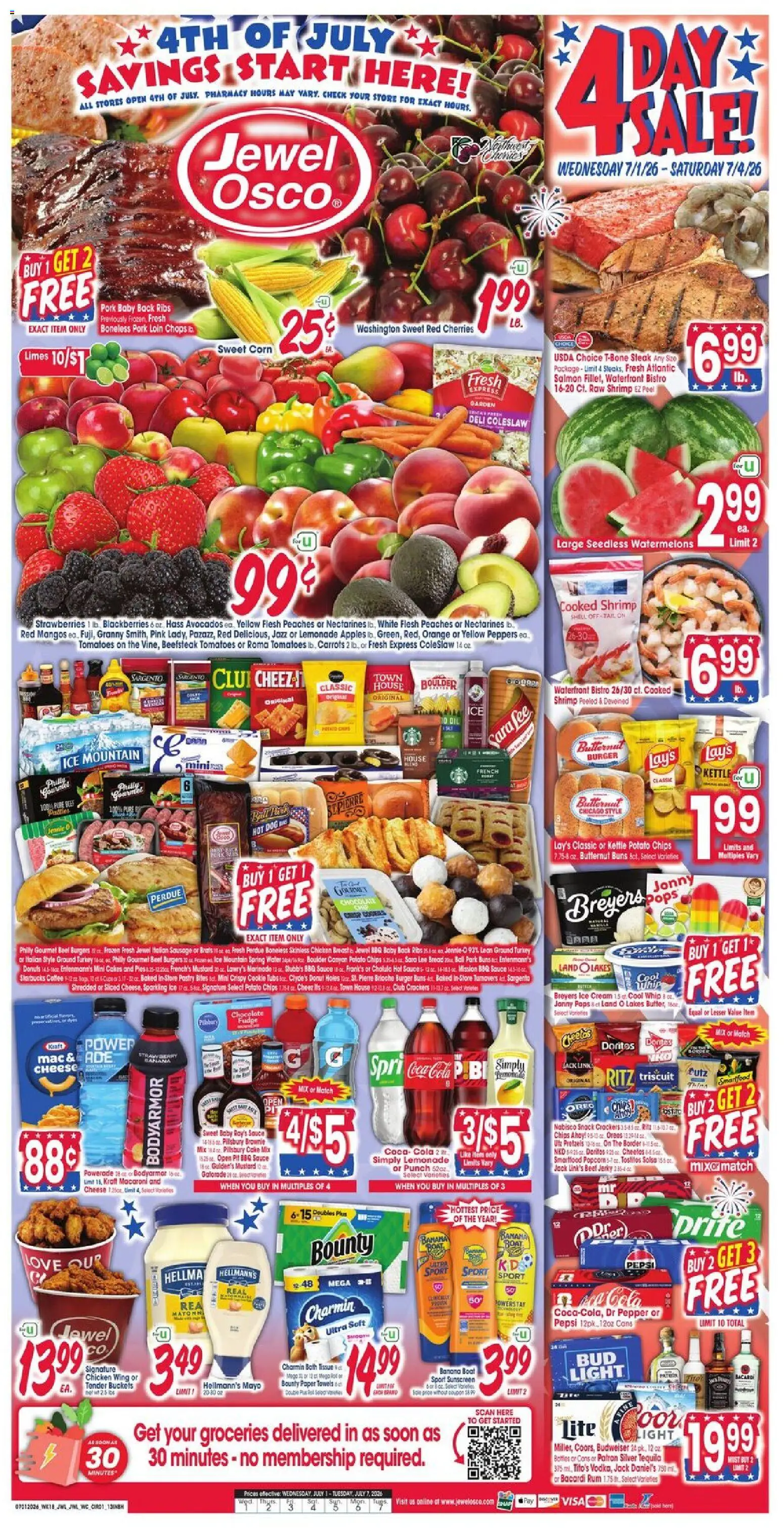 Jewel Osco Weekly Ad - valid from 07/01/2026 | Page: 1