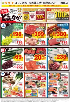 2026/10/17から有効なオファーを含む ライフ 新宿区 - 10/17号 生鮮どまんなか！