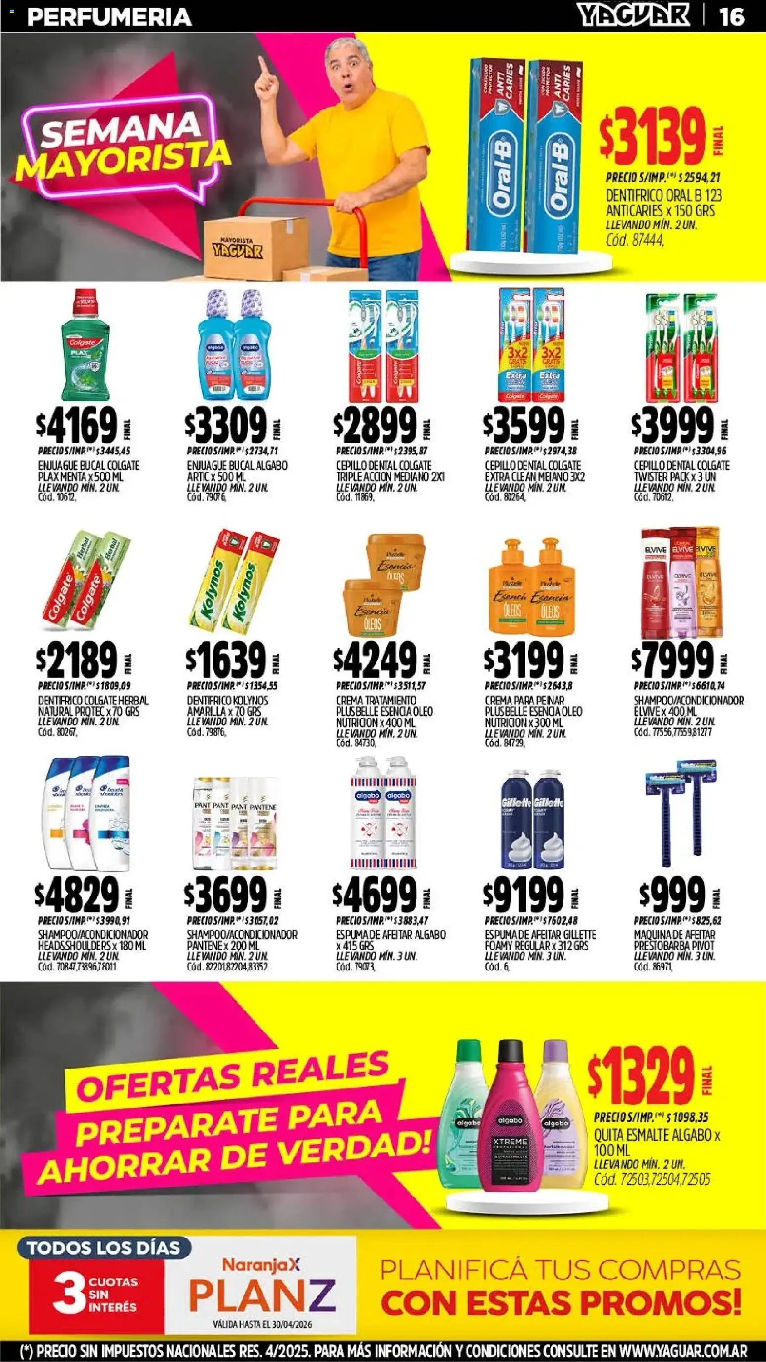 Yaguar - Oferta Semanal Neuquen │ válido desde el 18.05.2026 | Página: 17 | Productos: Cepillo, Enjuague bucal, Crema