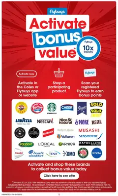 Preview of Coles catalogue - valid from 17.06.2026 | Page: 13 | Products: Juice, Herbal, Bakery