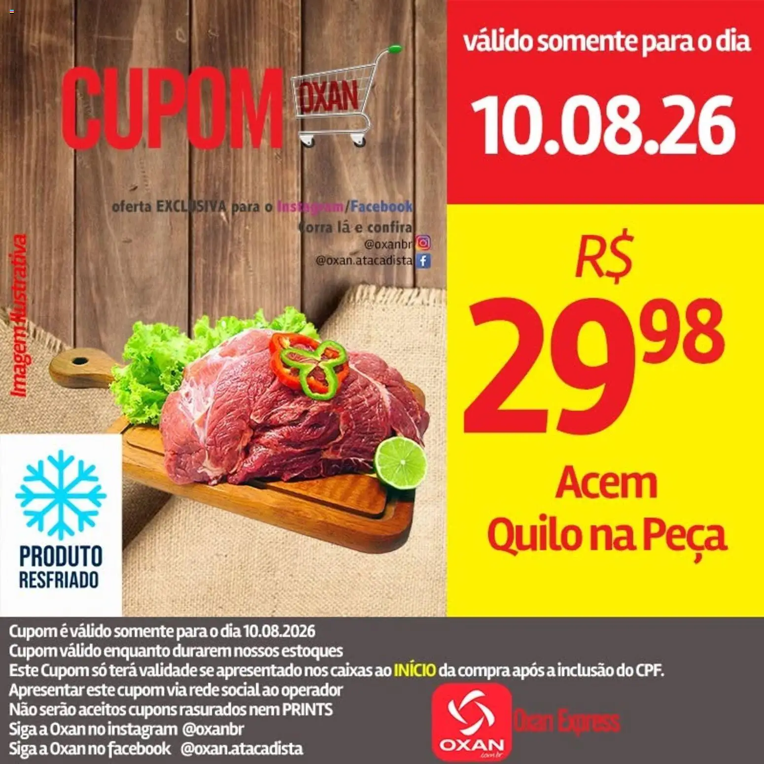 Oxan Atacadista Folheto - válido de 10/08/2026 | Página: 23 | Produtos: Acém