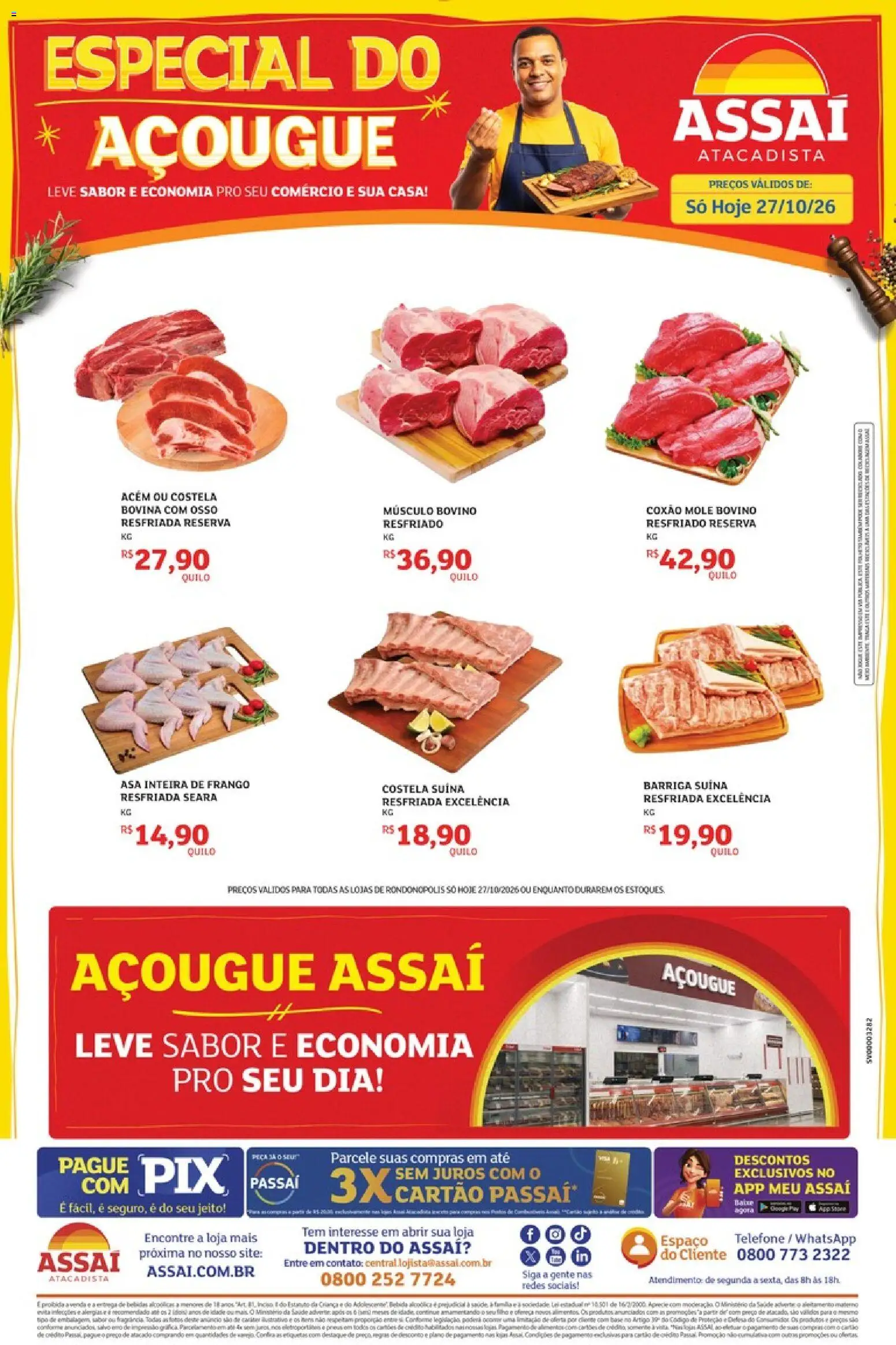 Assaí Atacadista Folheto - válido de 27/10/2026 | Página: 1