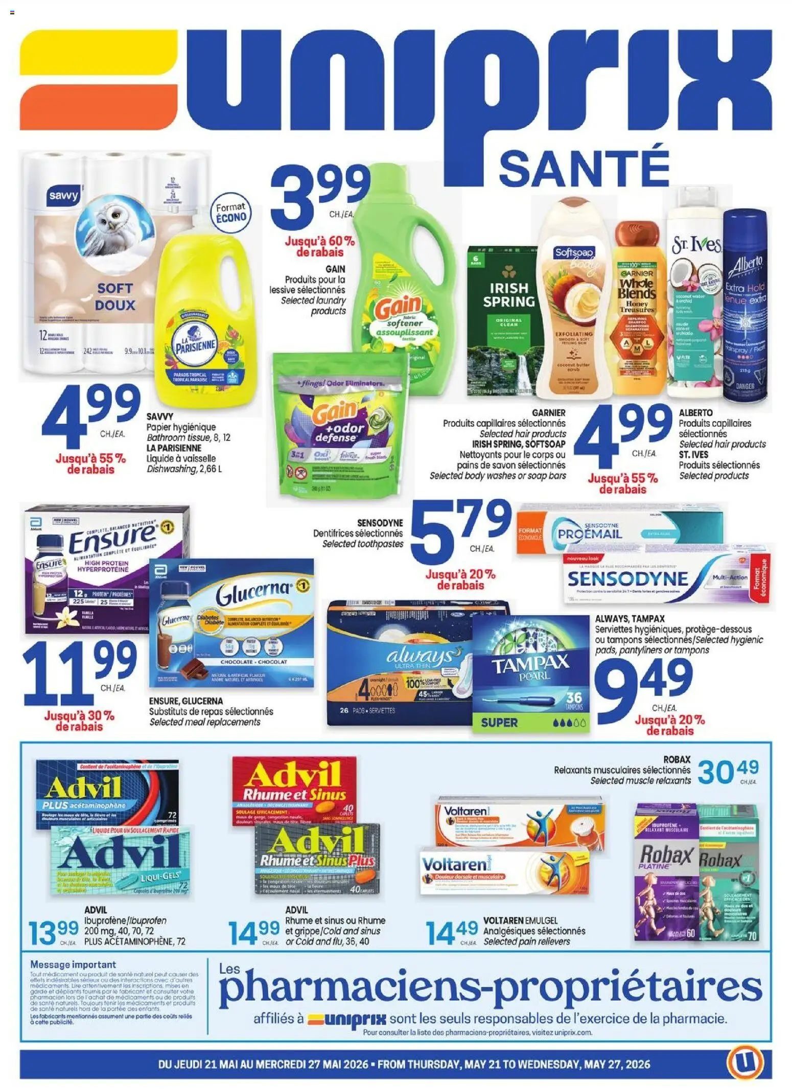 Uniprix flyer valid from 21.05.2026 | Page: 1 | Products: Soap