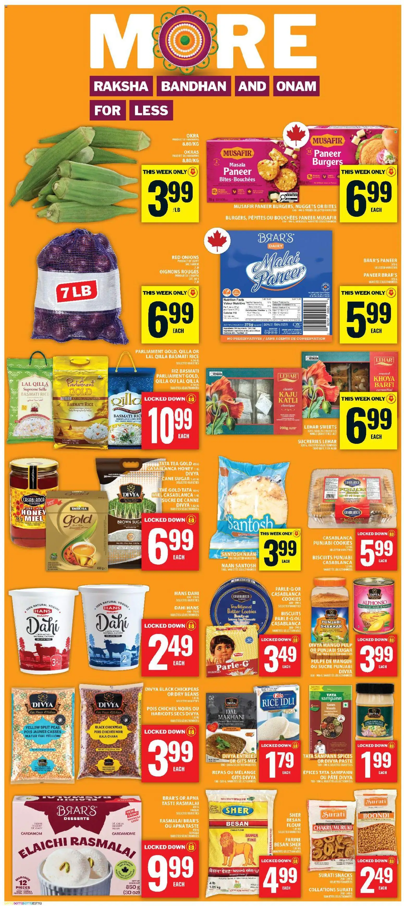 Food Basics flyer valid from Aug 13, 2026 | Page: 11 | Products: Rice, Tea, Cookies, Beans