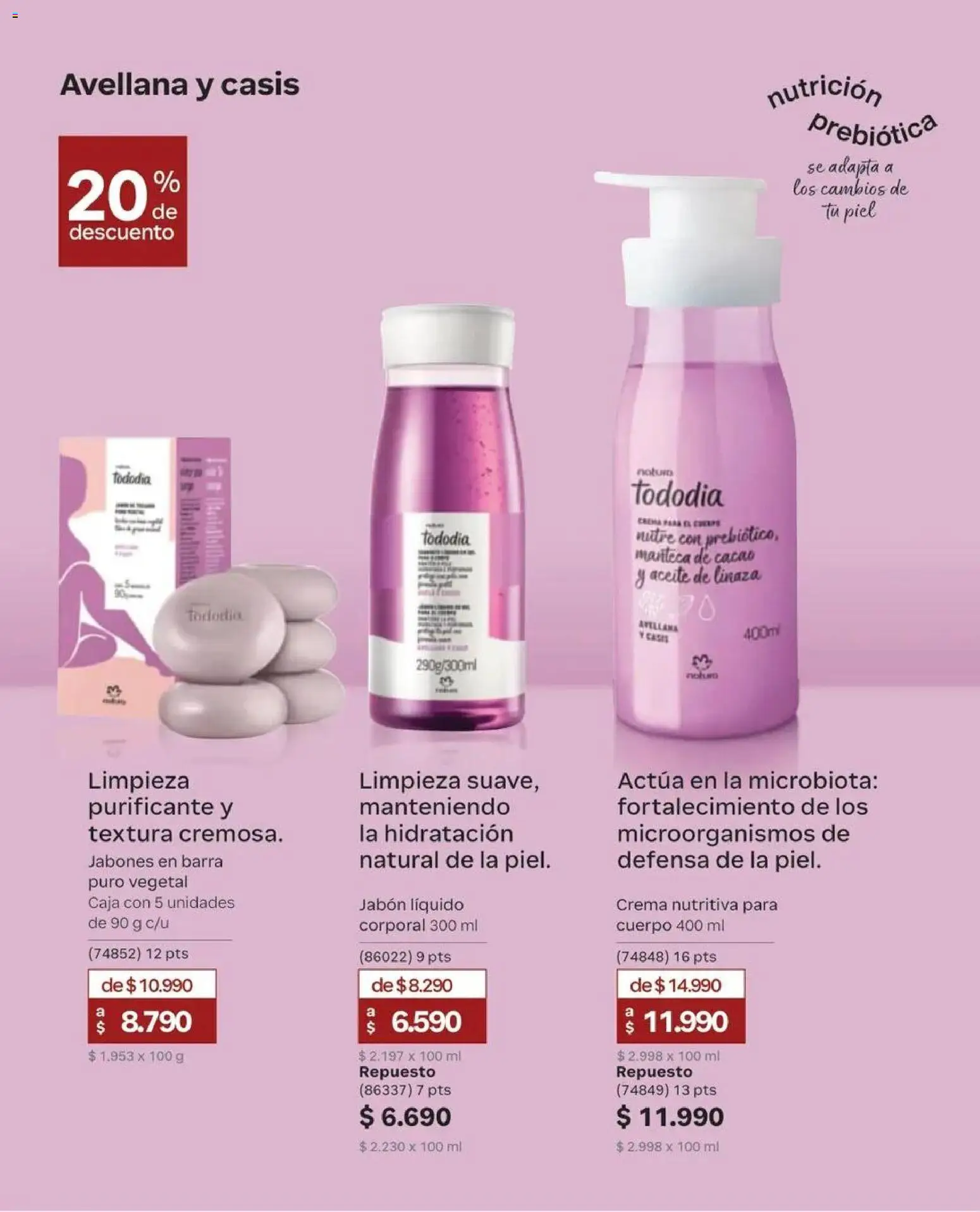 Natura catálogo │ válido desde el 31.08.2026 | Página: 154 | Productos: Jabón, Manteca, Manteca de cacao, Crema