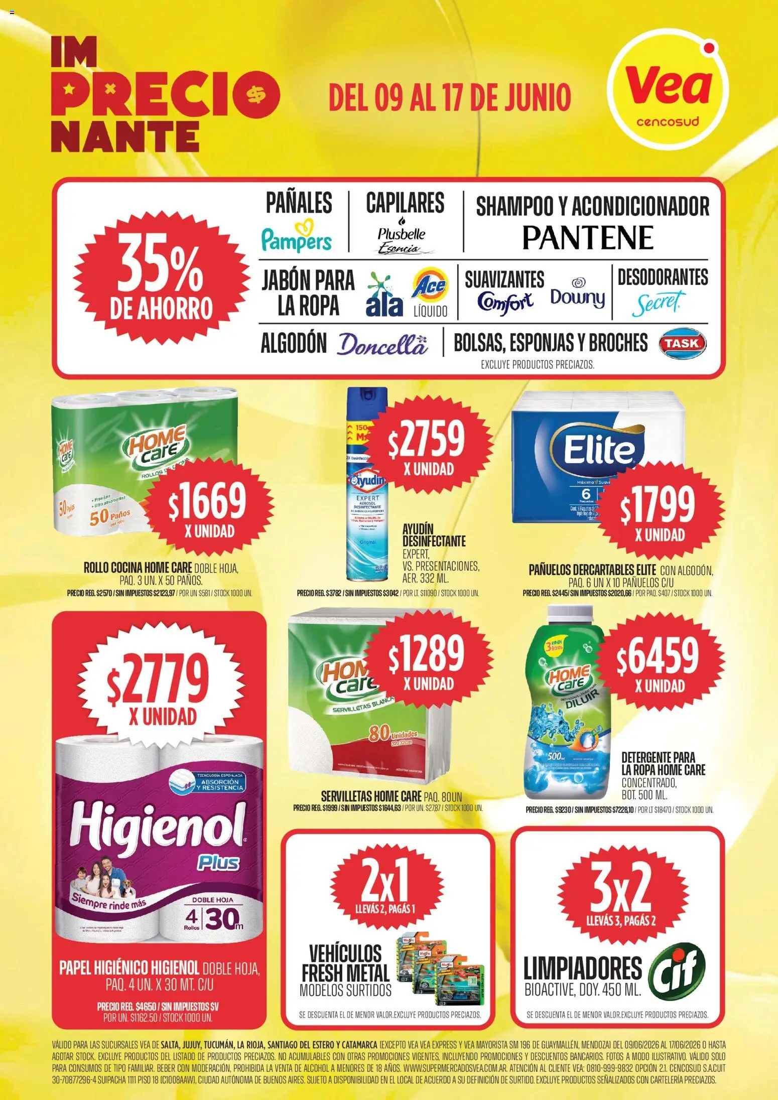 Vea ofertas │ válido desde el 09.06.2026 | Página: 10 | Productos: Desinfectante, Cocina, Shampoo, Acondicionador