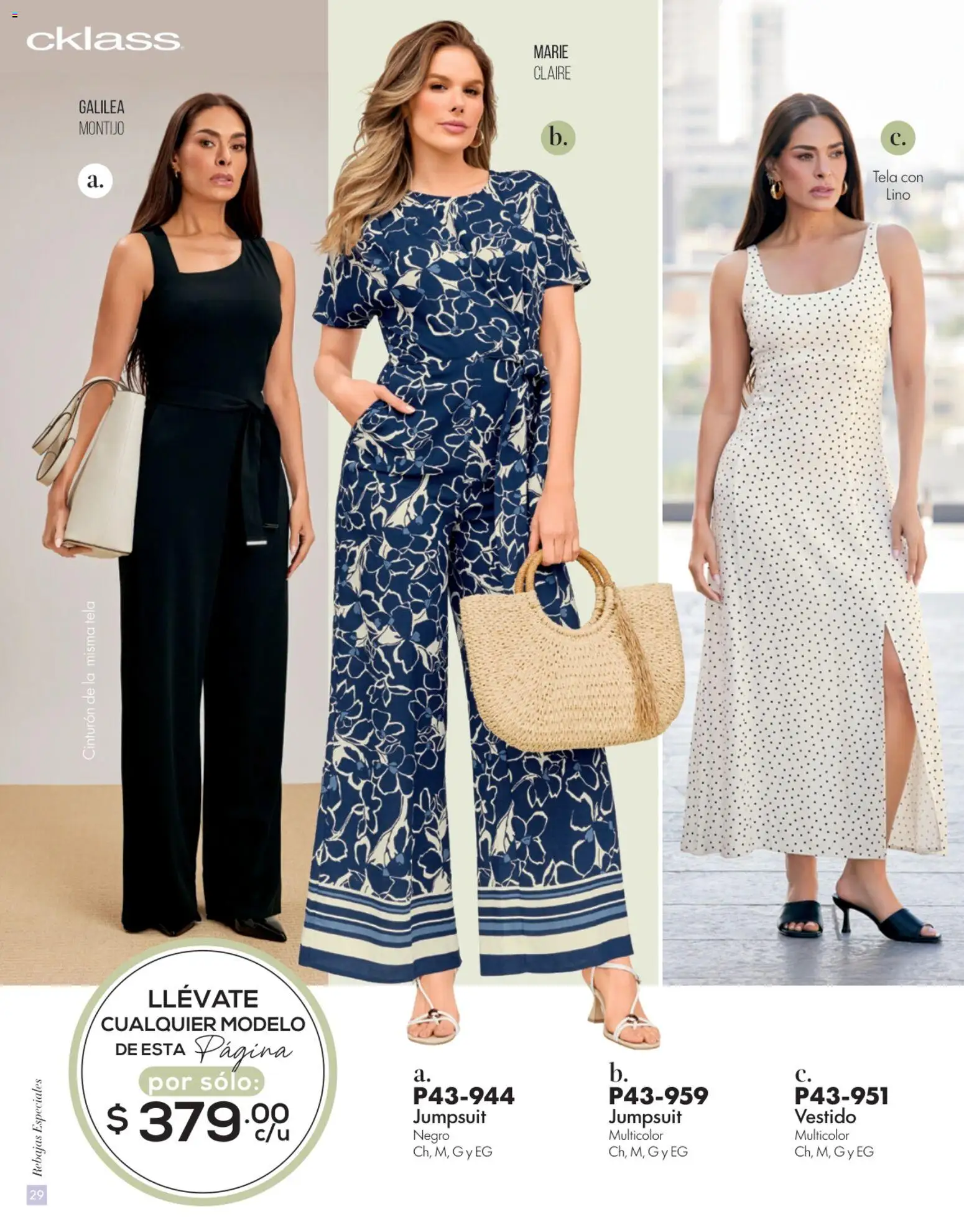 Nuevas ofertas de Cklass válidas en toda la República Mexicana desde el 15.06.2026. ¡Encuentra las mejores ofertas en Cklass catálogo Verano! | Página: 30 | Productos: Cinturón, Vestido