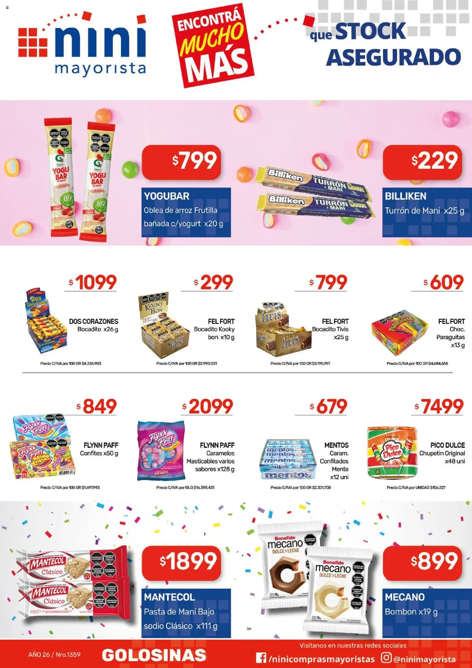 NINI Mayorista ofertas │ válido desde el 11.05.2026 | Página: 32 | Productos: Arroz, Turrón, Golosinas, Pasta