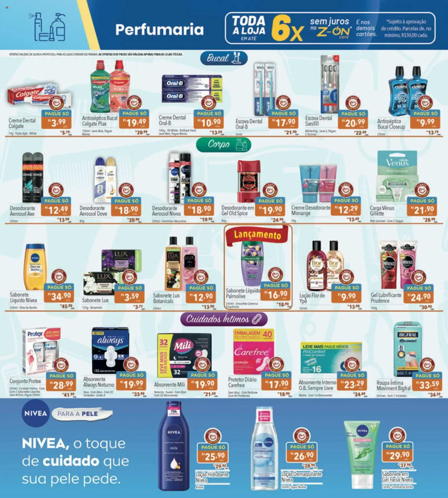 Supermercados Condor Folheto - válido de 26/08/2026 | Página: 21 | Produtos: Peras, Gel lubrificante, Demaquilante, Absorvente