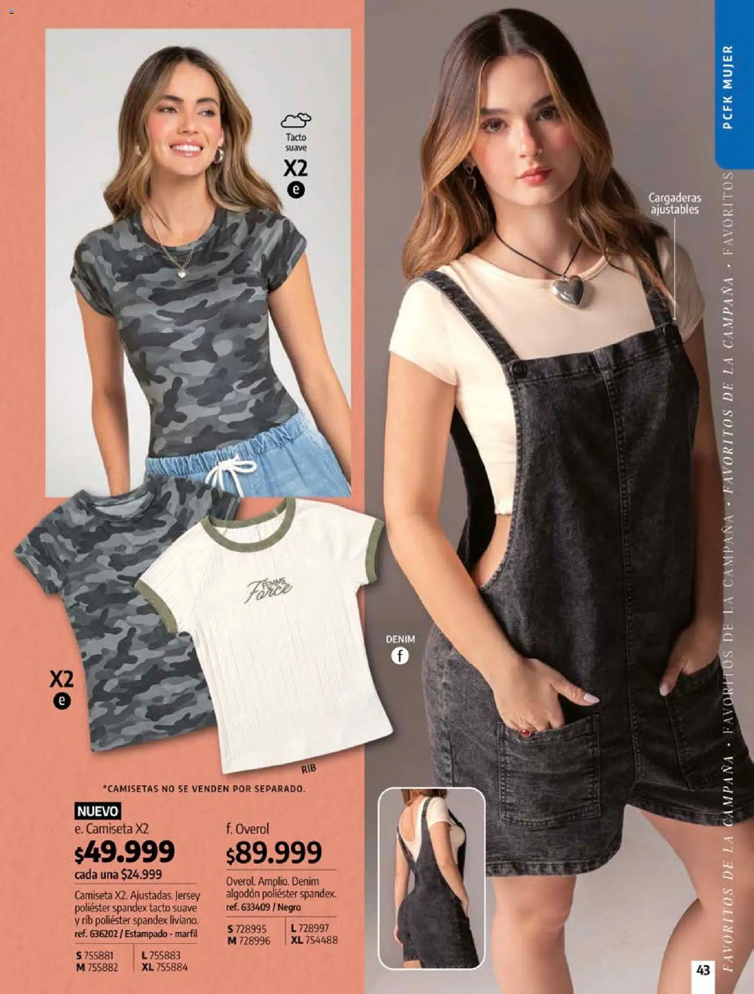 Pacifika revista - valida desde el 18/10/2026 | Página: 43 | Productos: Algodón, Camiseta, Overol