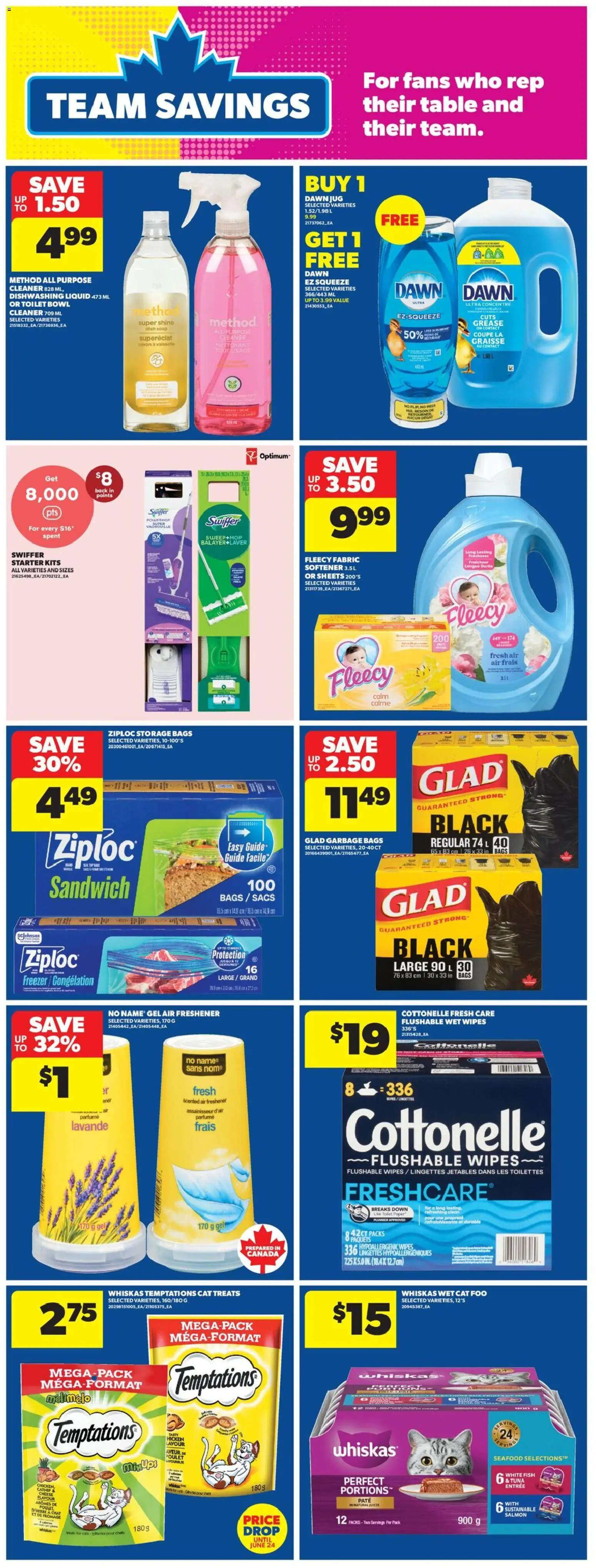 Real Canadian Superstore flyer valid from 18.06.2026 | Page: 28 | Products: Fish, Freezer, Soap, Fabric softener