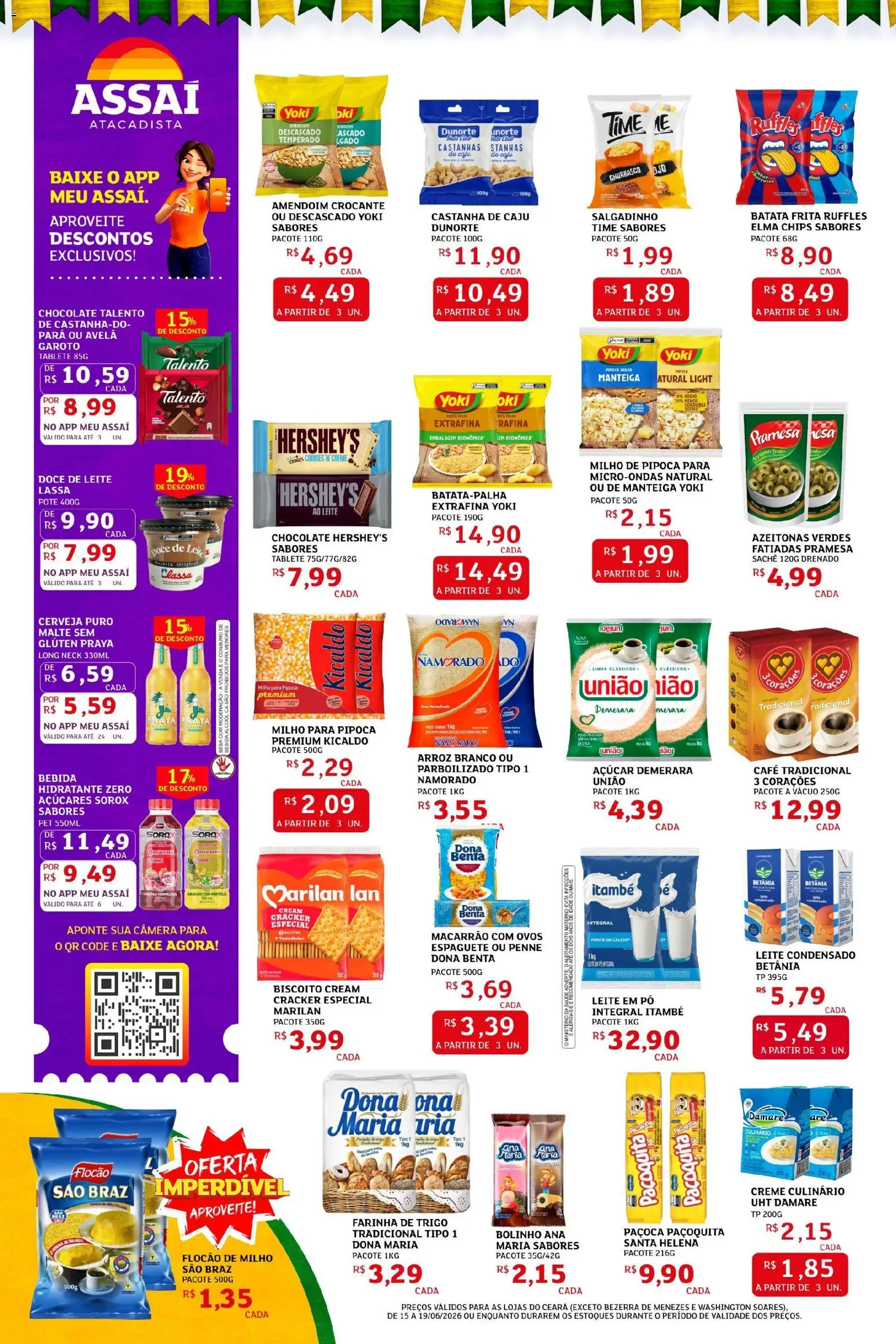 Assaí Atacadista Folheto - válido de 15.06.2026 | Página: 2 | Produtos: Azeitonas, Leite, Leite condensado, Câmera