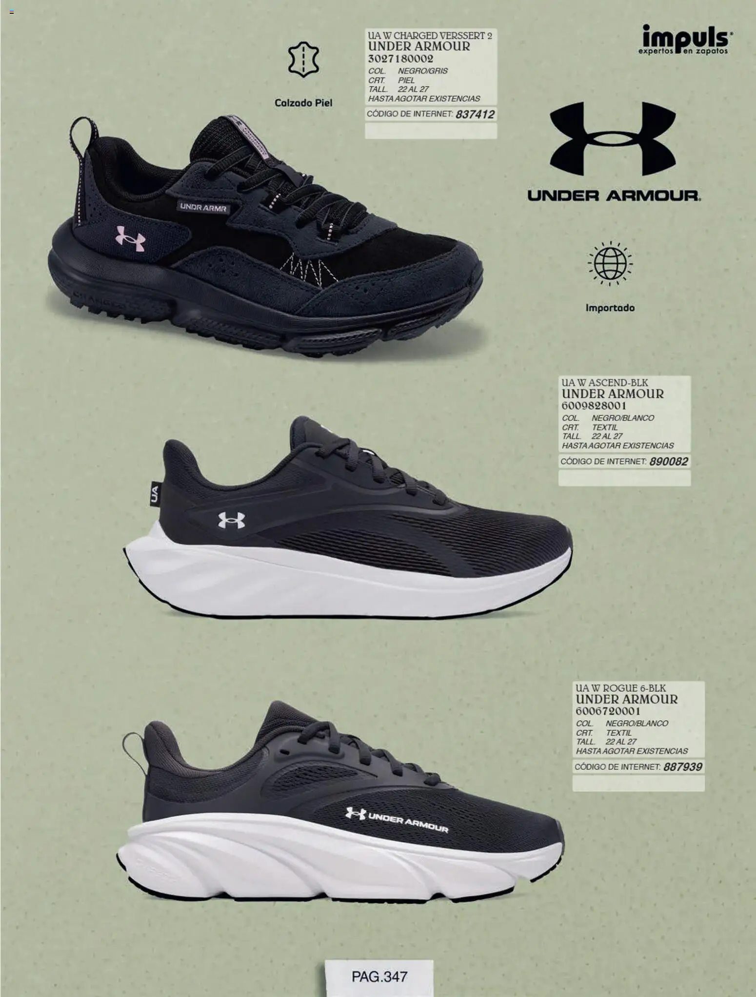 Nuevas ofertas de Impuls válidas en toda la República Mexicana desde el 01/07/2026. ¡Encuentra las mejores ofertas en Impuls catálogo Otoño Invierno! | Página: 349 | Productos: Zapatos