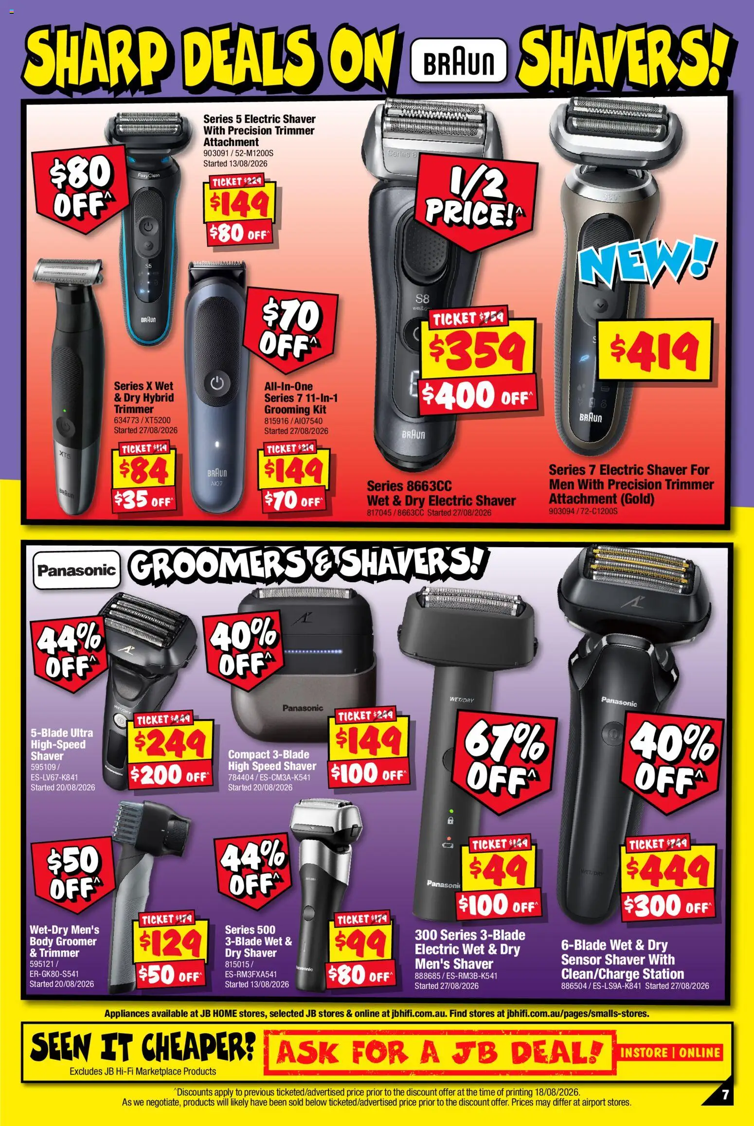 JB Hi-Fi catalogue - valid from 31/08/2026 | Page: 7 | Products: Electric shaver