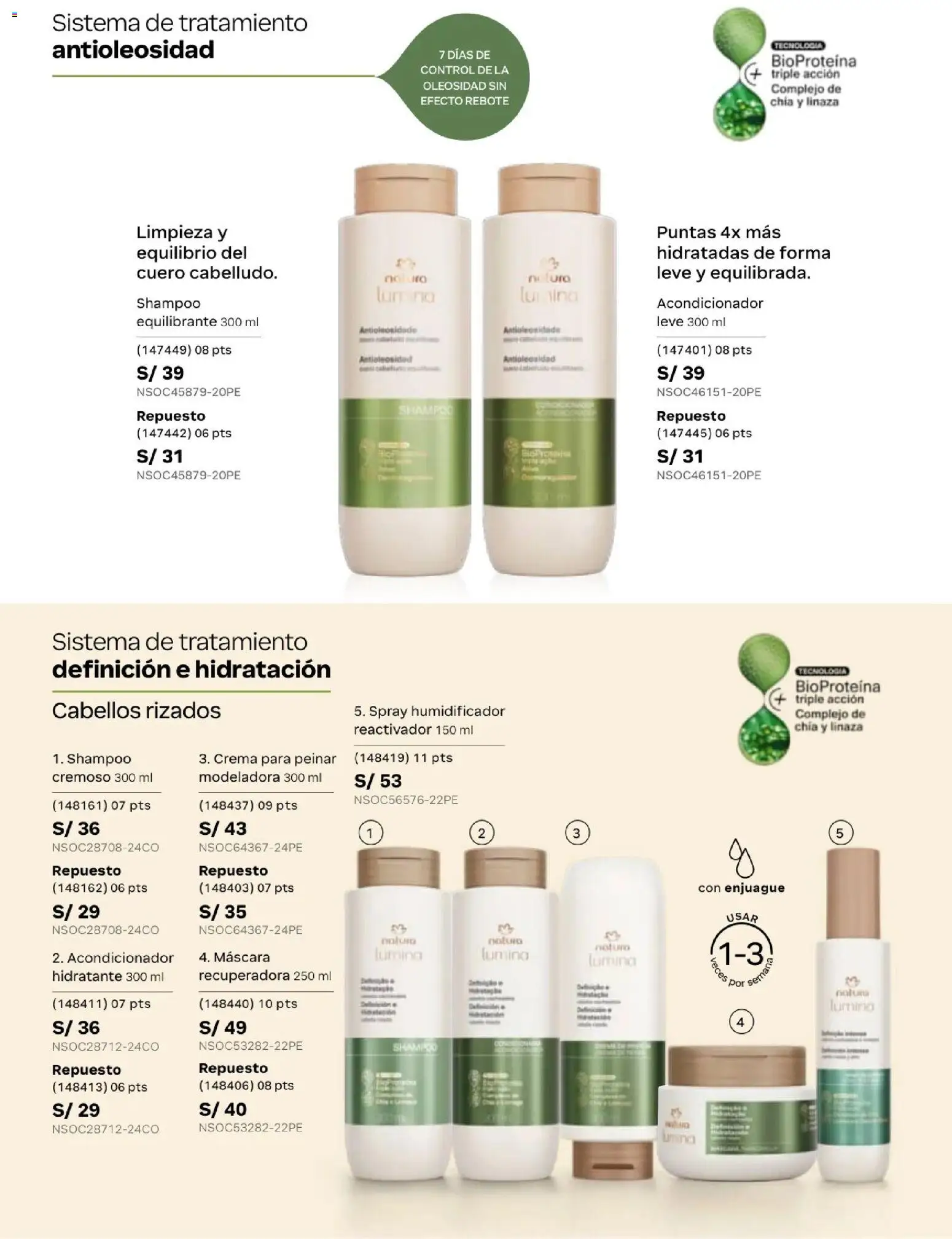 Catálogo Natura válido desde 24.05.2026 | Página: 123 | Productos: Máscara, Shampoo, Acondicionador, Crema
