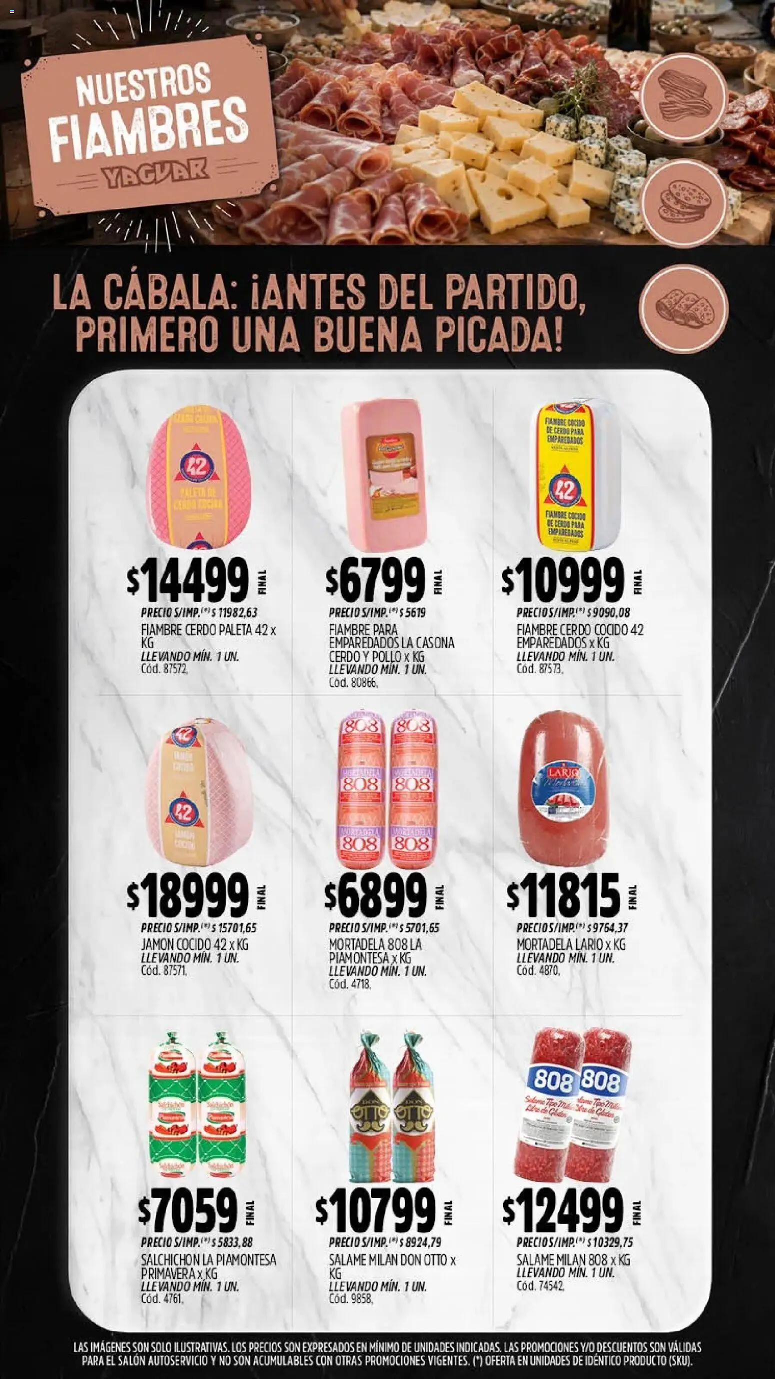 Yaguar - Oferta Semanal Neuquen │ válido desde el 20/07/2026 | Página: 7 | Productos: Pollo, Paleta, Jamón, Salame