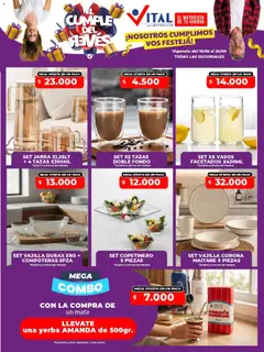 Vista previa Vital - Ofertas fin Abasto válido desde el 18/09/2026 | Página: 5 | Productos: Mate, Vajilla, Jarra, Vasos