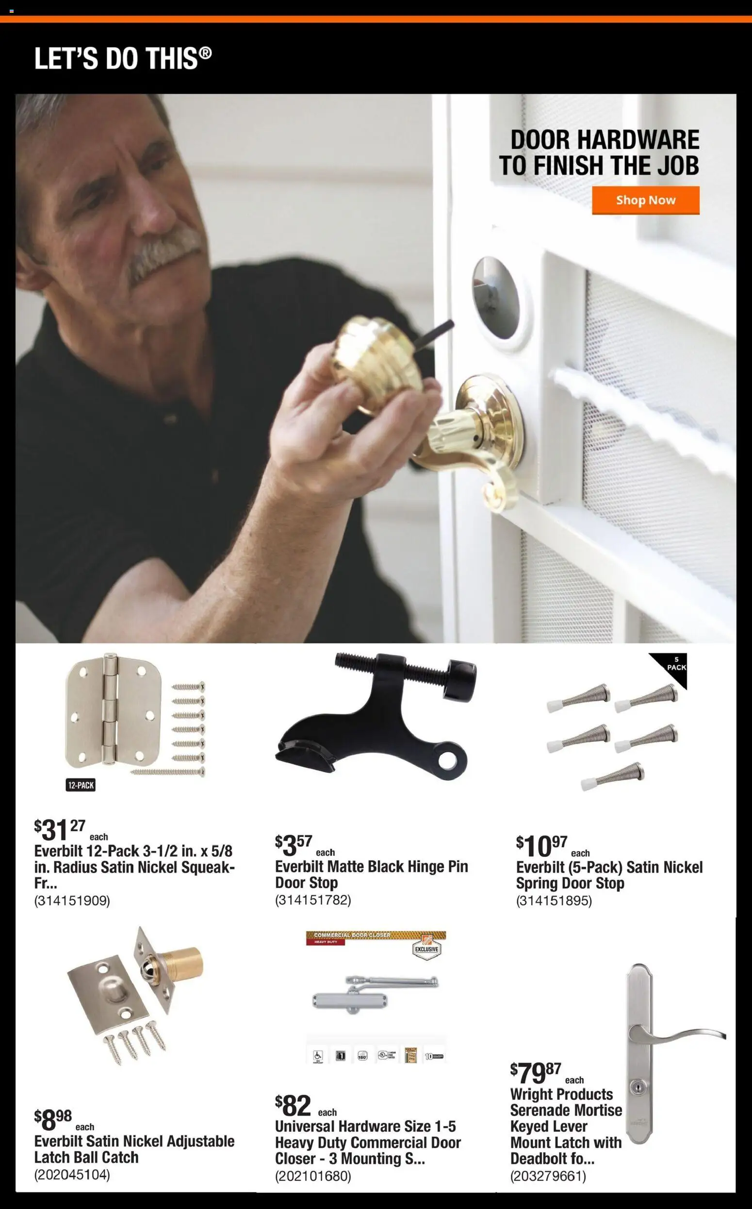 Home Depot Shop Pro Ad - valid from 09/21/2026 | Page: 3 | Products: Hinge, Pin