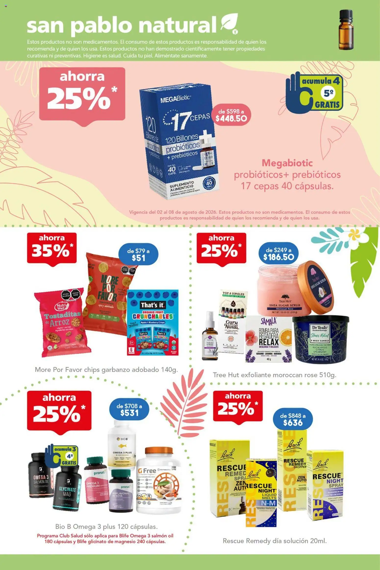 Nuevas ofertas de Farmacia San Pablo válidas en toda la República Mexicana desde el 02/08/2026. ¡Encuentra las mejores ofertas en Farmacia San Pablo catálogo! | Página: 14