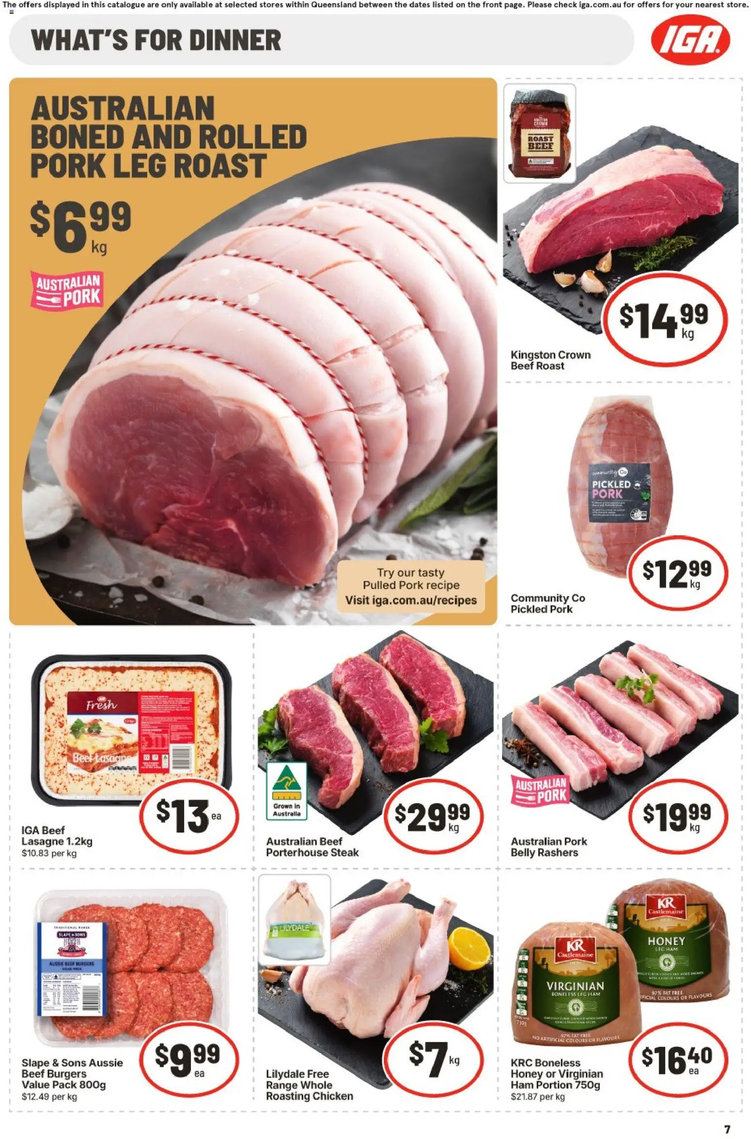 IGA catalogue - valid from 30/09/2026 | Page: 7 | Products: Ham, Honey, Pork belly, Roast